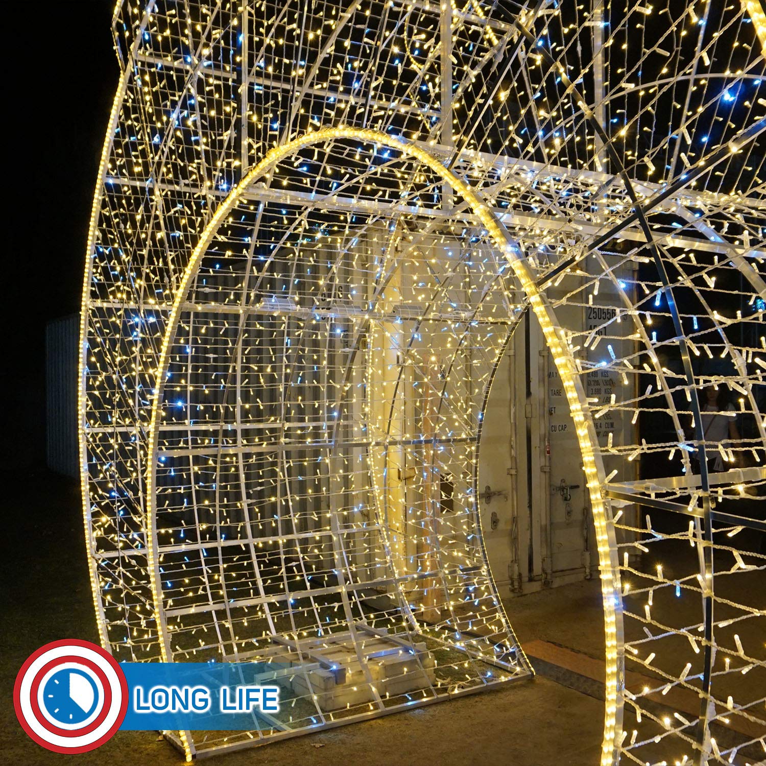 Russell Decor Led Rope Lights Festival Holiday Party Seasonal Christmas Decoration 30Ft - 200Ft Customized Available (Warm White, 10)