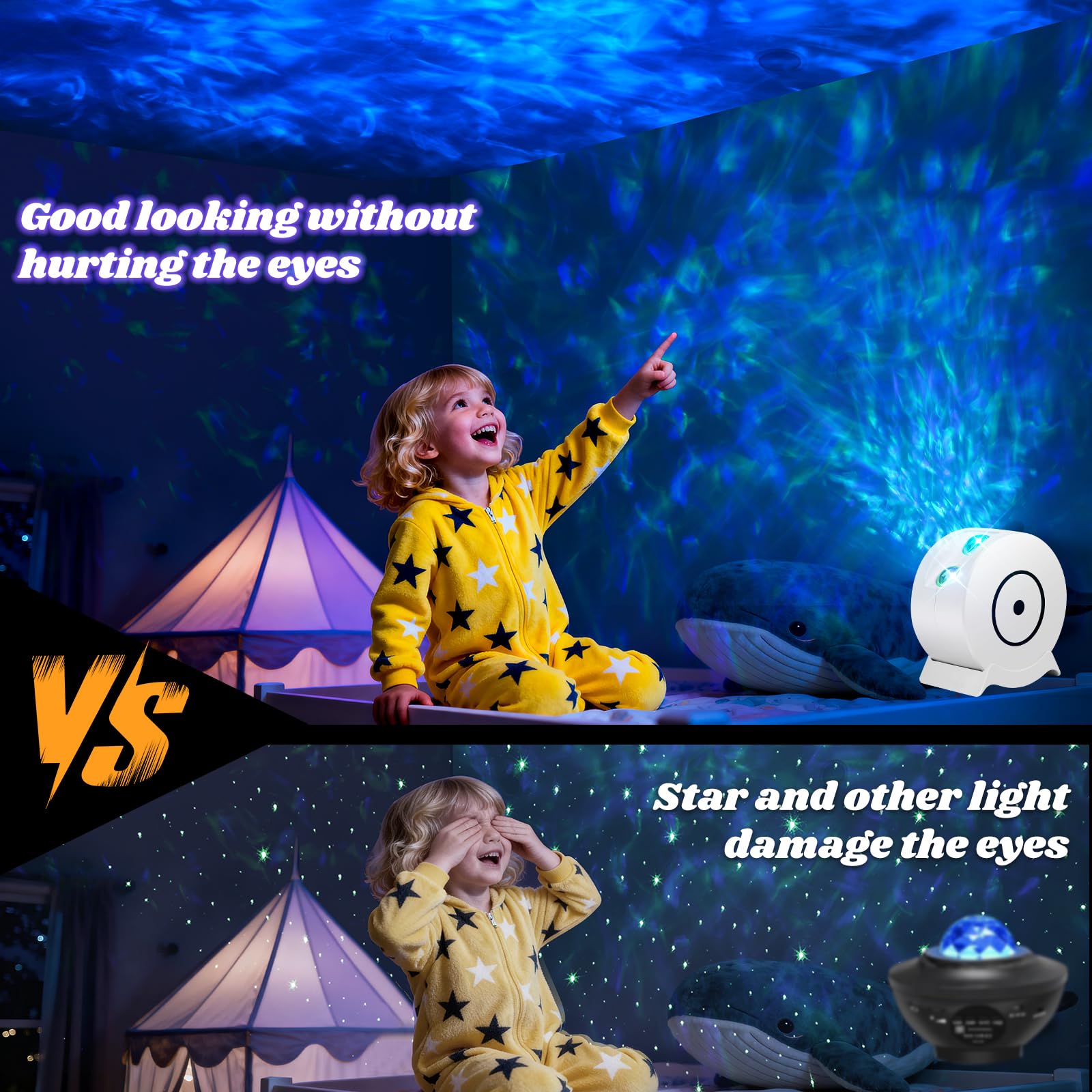 Incamity Galaxy Projector  Light Projector  Night Light Projector With 41 Lighting Modes  Galaxy Light Projector With Timer And Remote  For Kids mature-themeds  Bedroom  Home Theater  Christmas