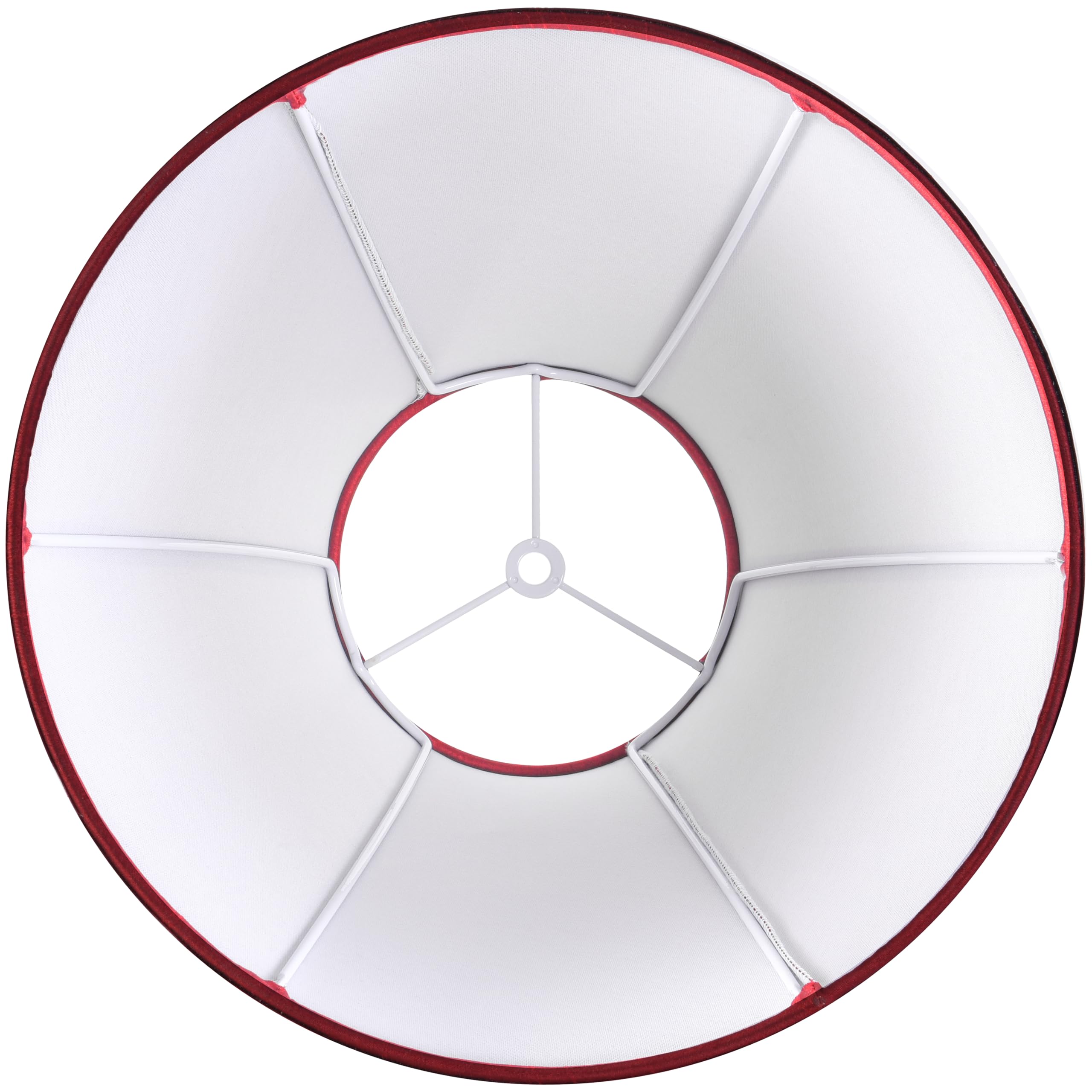 GO&SO Set of 2 Burgundy Bell Lamp Shades, 6" Top x 13" Bottom x 10.6" High, Fabric for Table & Bedside Lamps