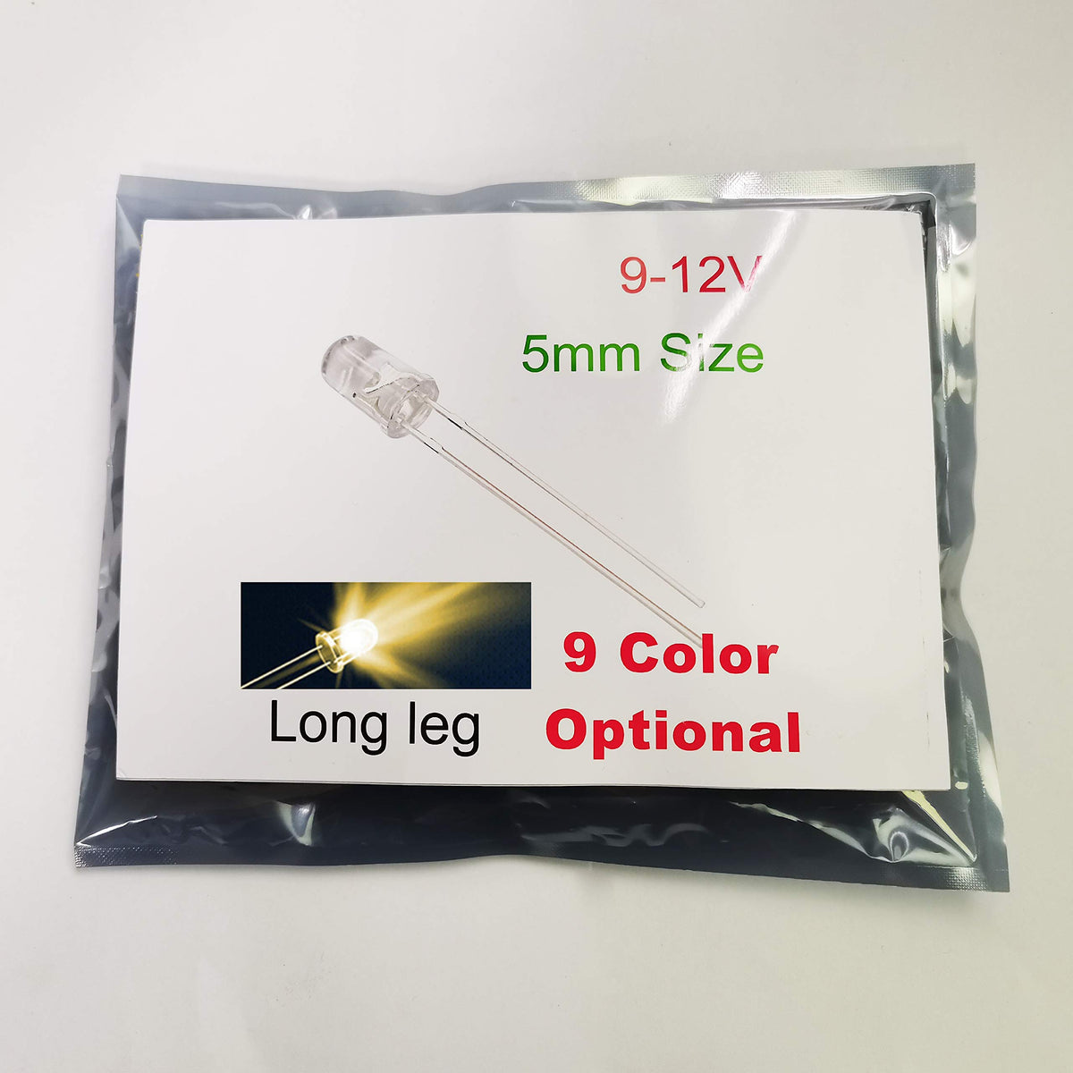 Bowerful 100Pcs 12V 5Mm Warm-White Led 9V - 12V Gauge Cluster Instrument Light Emitting Diodes