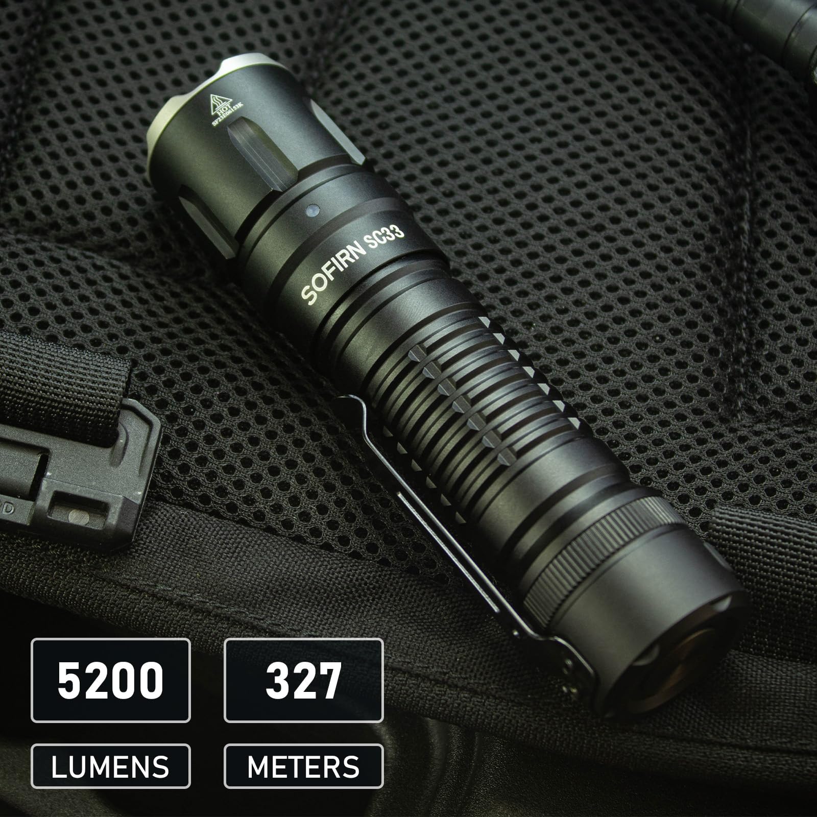 Csteboke Tactical Flashlight 5200 Lumens Waterproof Led Edc Black For Camping & Dog Walking