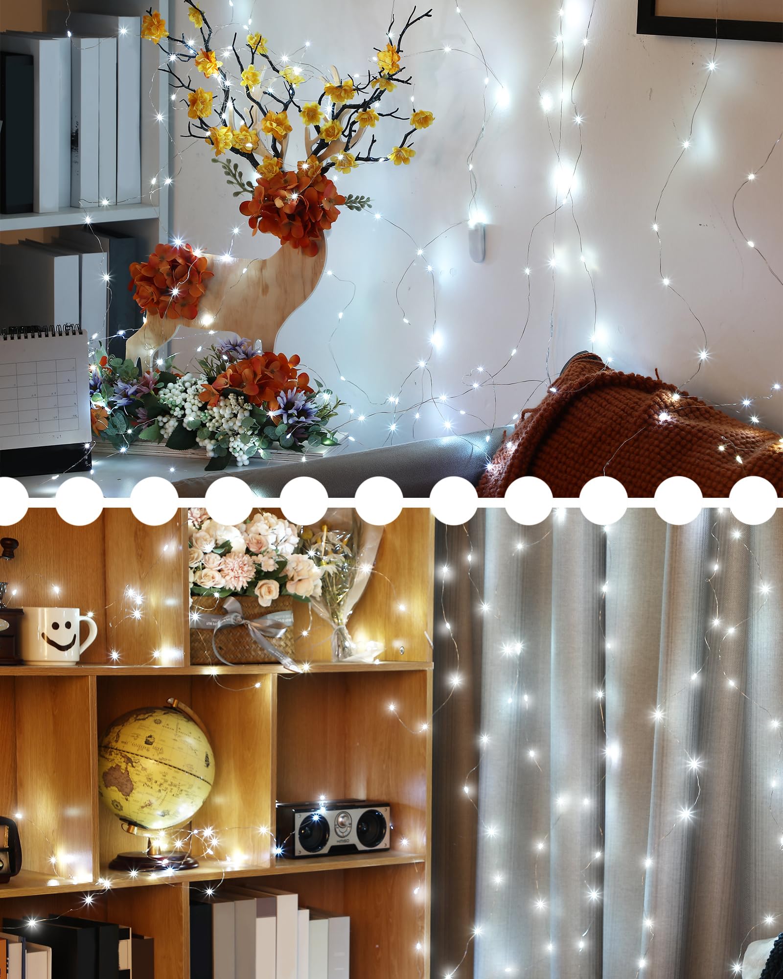 Riakrum 50 Pieces 10Ft 30 Valentine'S Day Led Fairy Lights Battery Operated Tiny Lights String Small String Lights For Jars Starry Waterproof String Lights For Diy Wedding Party (White)