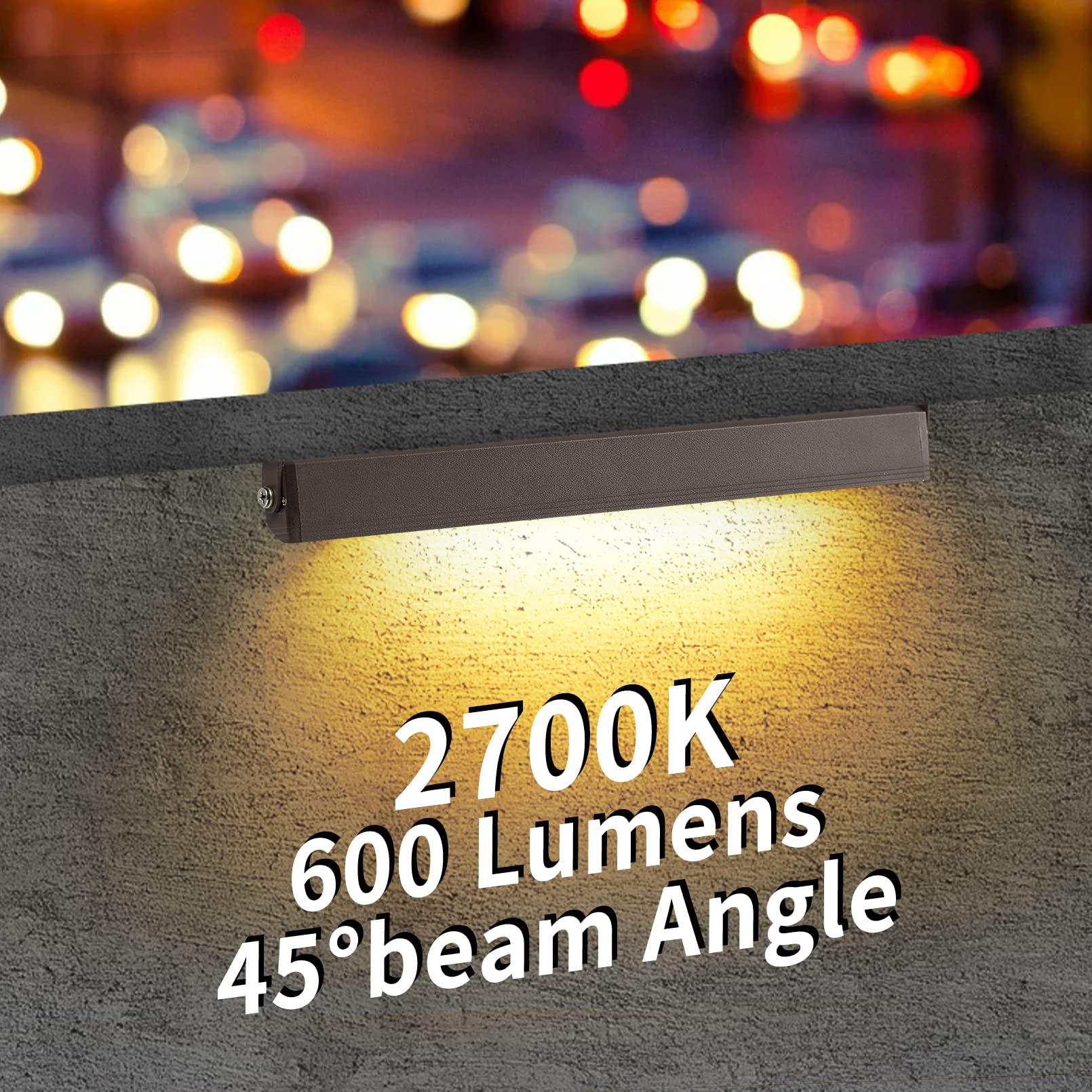 Kwinmyso 4-Pack 12" LED Hardscape Paver Lights, 2700K Warm White, Aluminum, Low Voltage, 50,000 Hours Lifespan, Model HL-