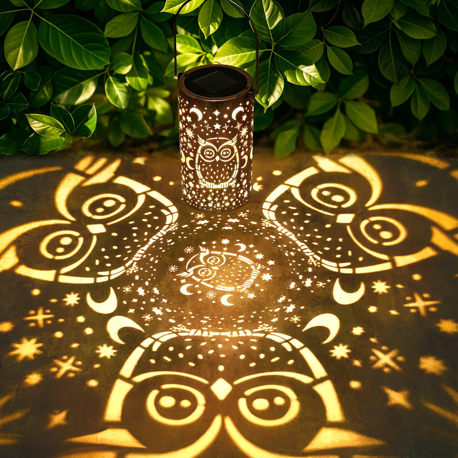 Fabuday Dragonfly Gifts Outdoor Solar Lantern Waterproof - Hanging Solar Power 8 Color Light Led for Outside, Garden Decor for P