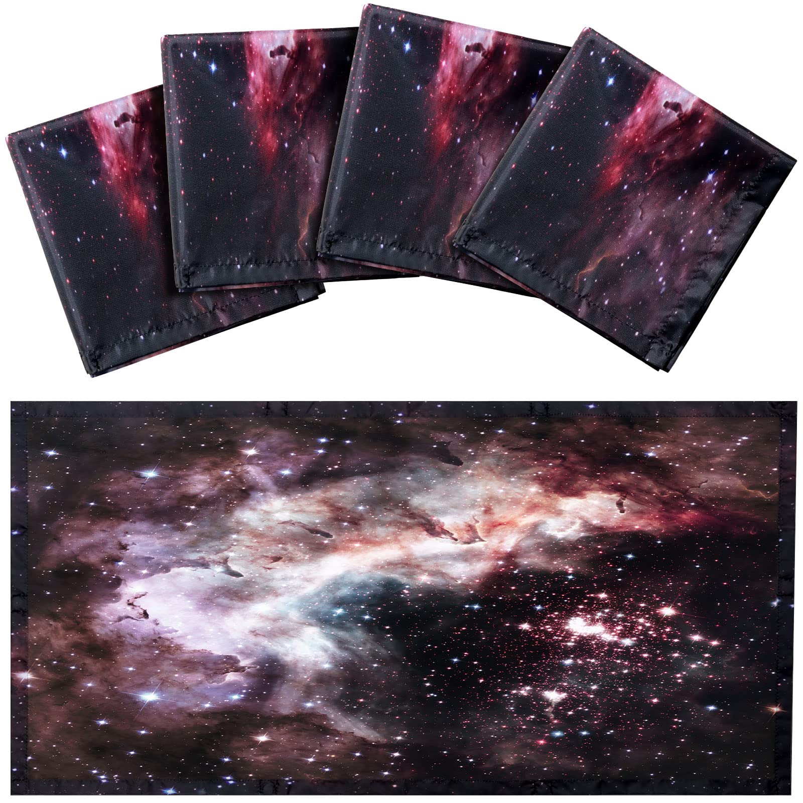 Hortsun Fluorescent Light Covers 4 Pack Magnetic 4 x 2 Feet Star and Cloud for Drop Ceiling