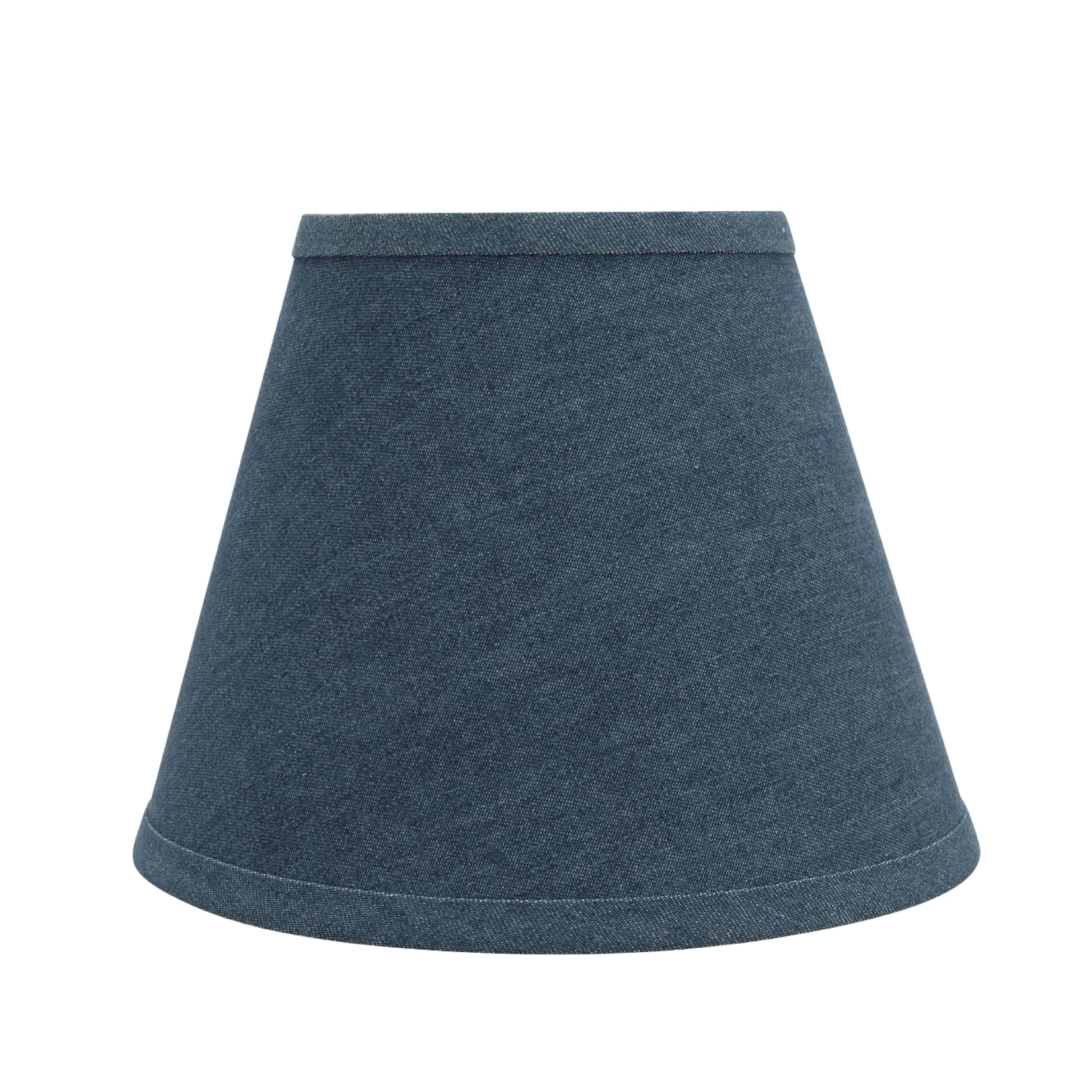 Aspen Creative 32177A Transitional Hardback Empire Shaped Construction Washing Blue, 9&quot; Wide (5&quot; X 9&quot; X 7&quot;) Spider Lamp Shade