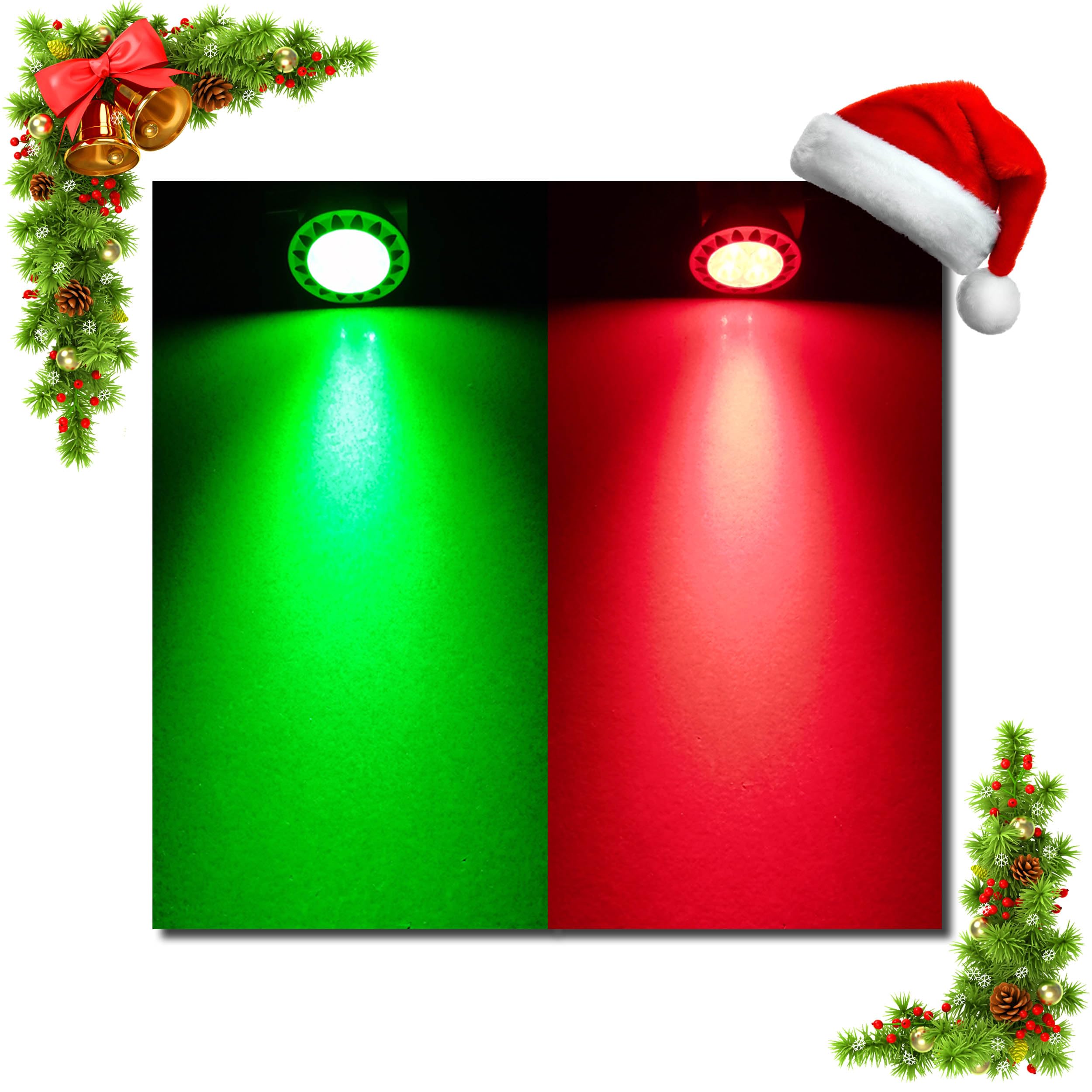 ALIDE MR16 Red LED Bulbs 5W 12V Low Voltage Halogen Equivalent Aluminum 3 Pack