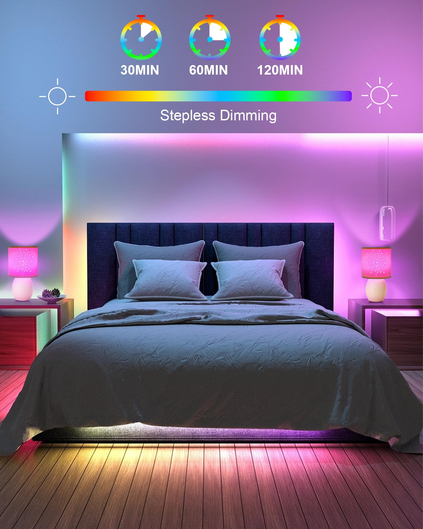 Umexus Small Cordless Table Lamp With Remote For Restaurant Dining, Rechargeable Battery Operated Lamp With Timer & Dimmer Multi