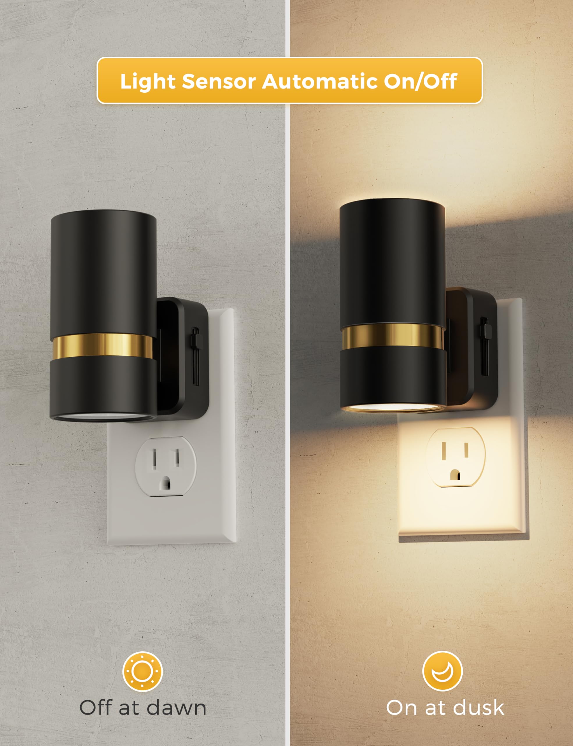 L Lohas Led Night Lights Plug Into Wall, Dimmable Night Light With 0-100Lm Brightness Adjustable, 3000K Soft White, Nightlight W