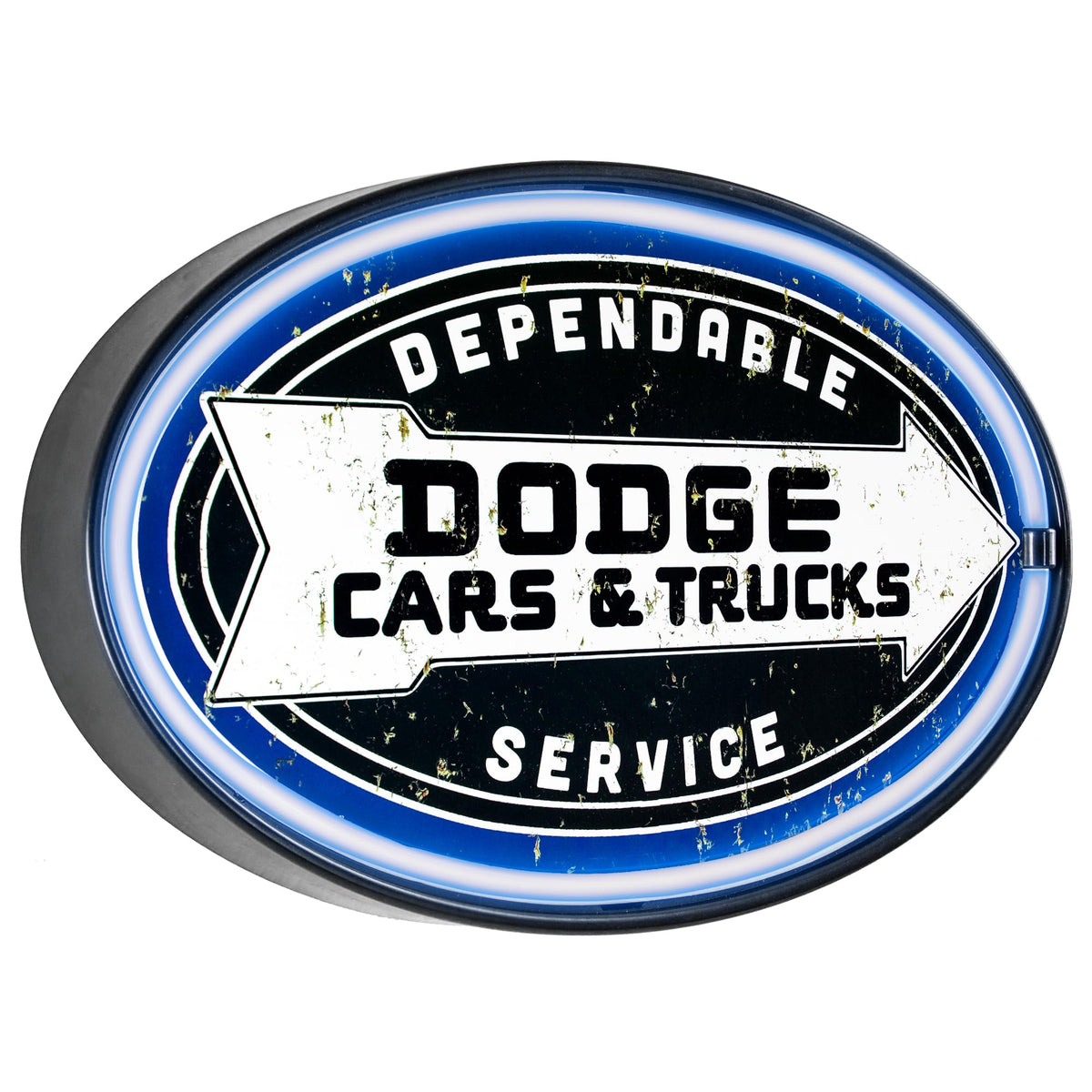 American Art Decor Led Neon Rope Sign - Vintage Dodge Cars & Trucks Wall Decor, Battery & Usb Powered