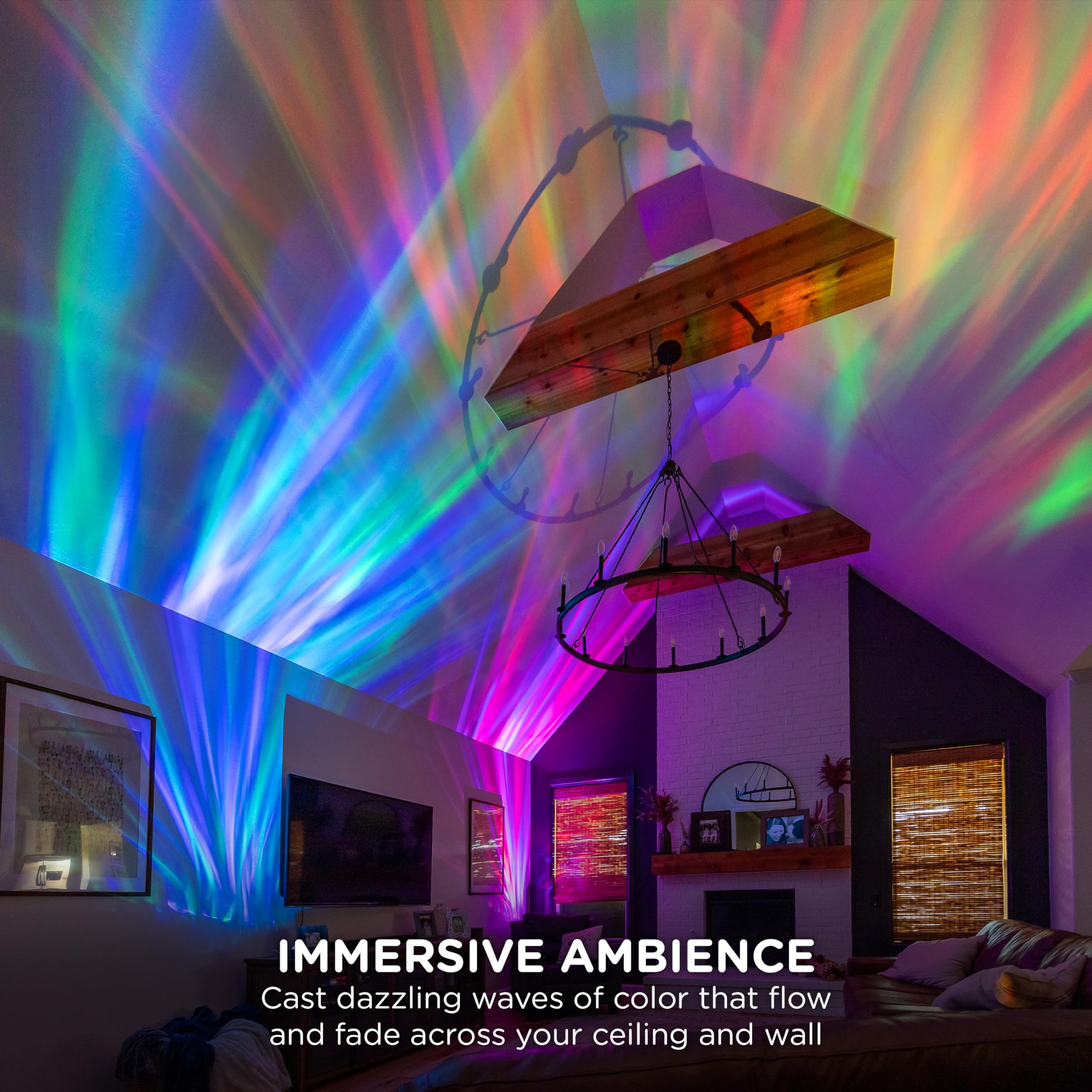 Enbrighten Aurora Crystal-Ball Galaxy Projector - Space, Nebula & Star Night Light With Northern Lights Effect - Tabletop Light