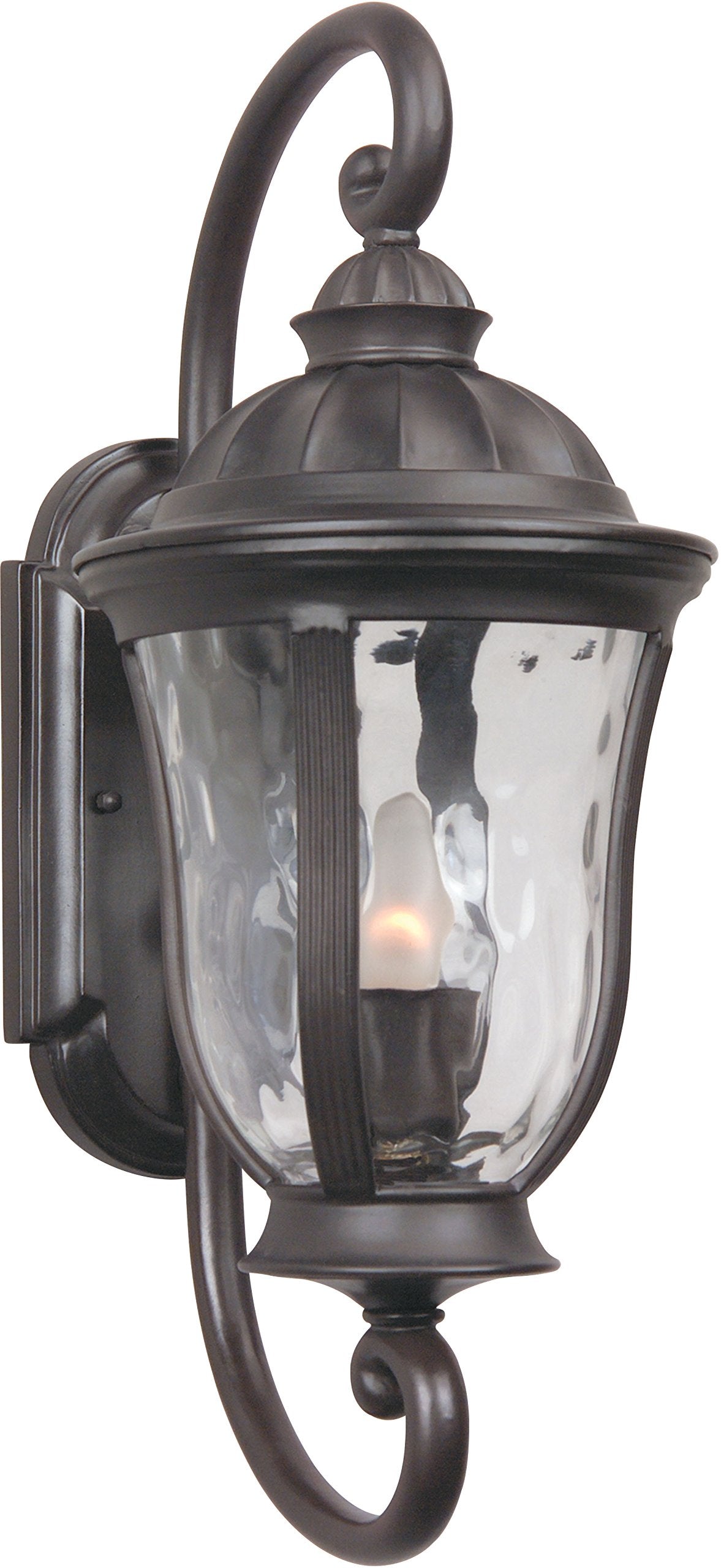Craftmade Z6000-OBO Outdoor Wall Sconce, 1-Light, 100W, Glass, Oiled Bronze, 8inW x 19inH