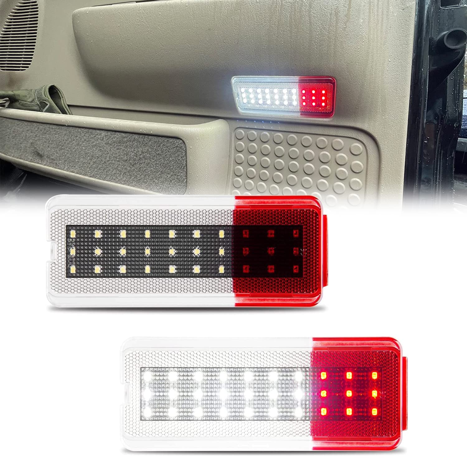 Led Courtesy Door Panel Light For Ford F250 F350 F450 F550 Super Duty Accessories 1999-2007, For Ford Excursion Led Courtesy Doo