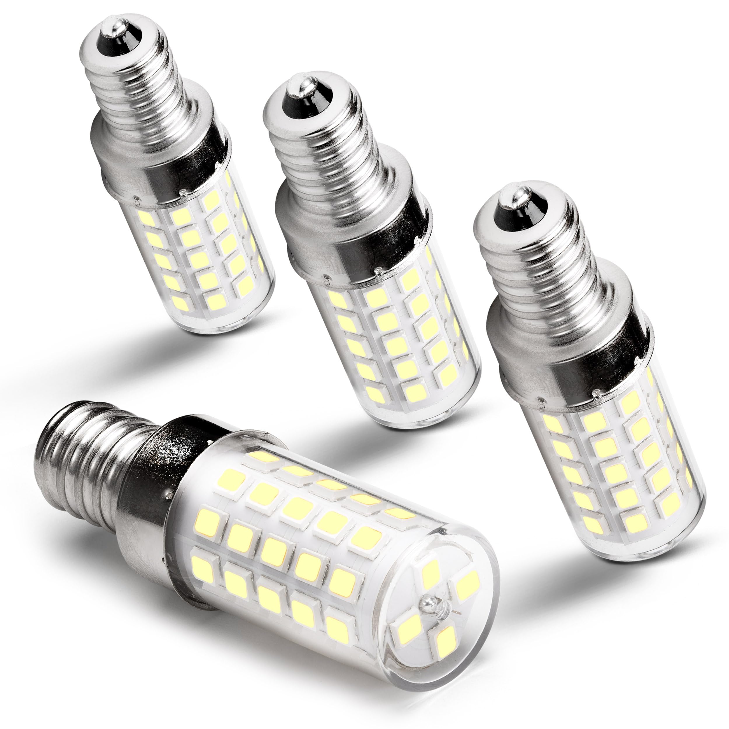 Heifymi E12 Candelabra Led Light Bulbs 60 Watt Equivalent 6W 6000K Daylight White 550Lm E12 C7 T6 Small Base For 120 Volt Chande
