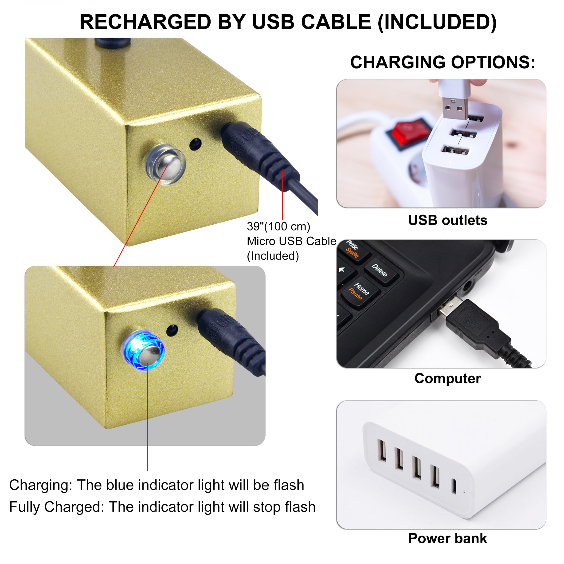 RAIFOOLLY Picture Light, Wireless Battery Wall Lighting, 16in, R-Gold, Remote Control, Dimmable, Art Display, Model 3f92b64e-ea9