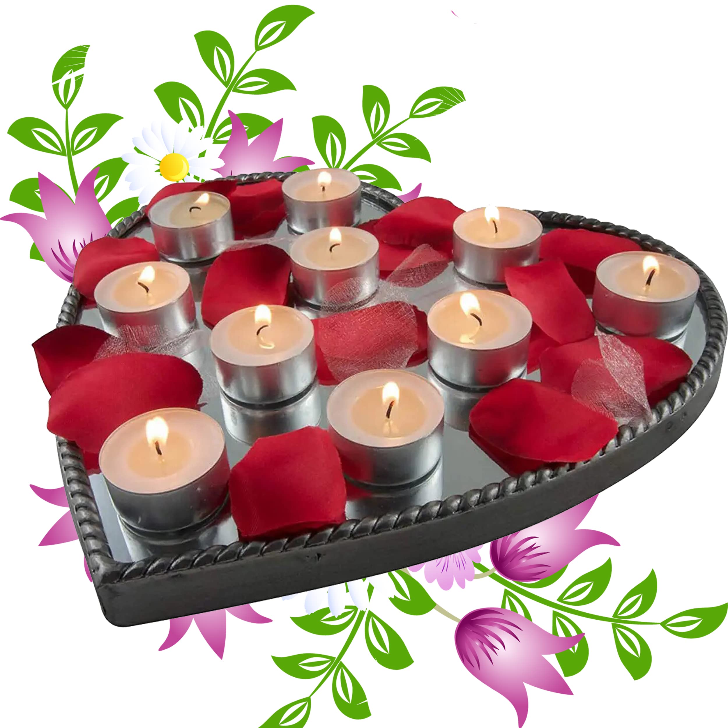 L.O.F Lords of Fashion Diwali Tea Light Wax Candle | Home Decor Handcrafted Assorted Round Shape Candle (White Candle 100 Pcs)