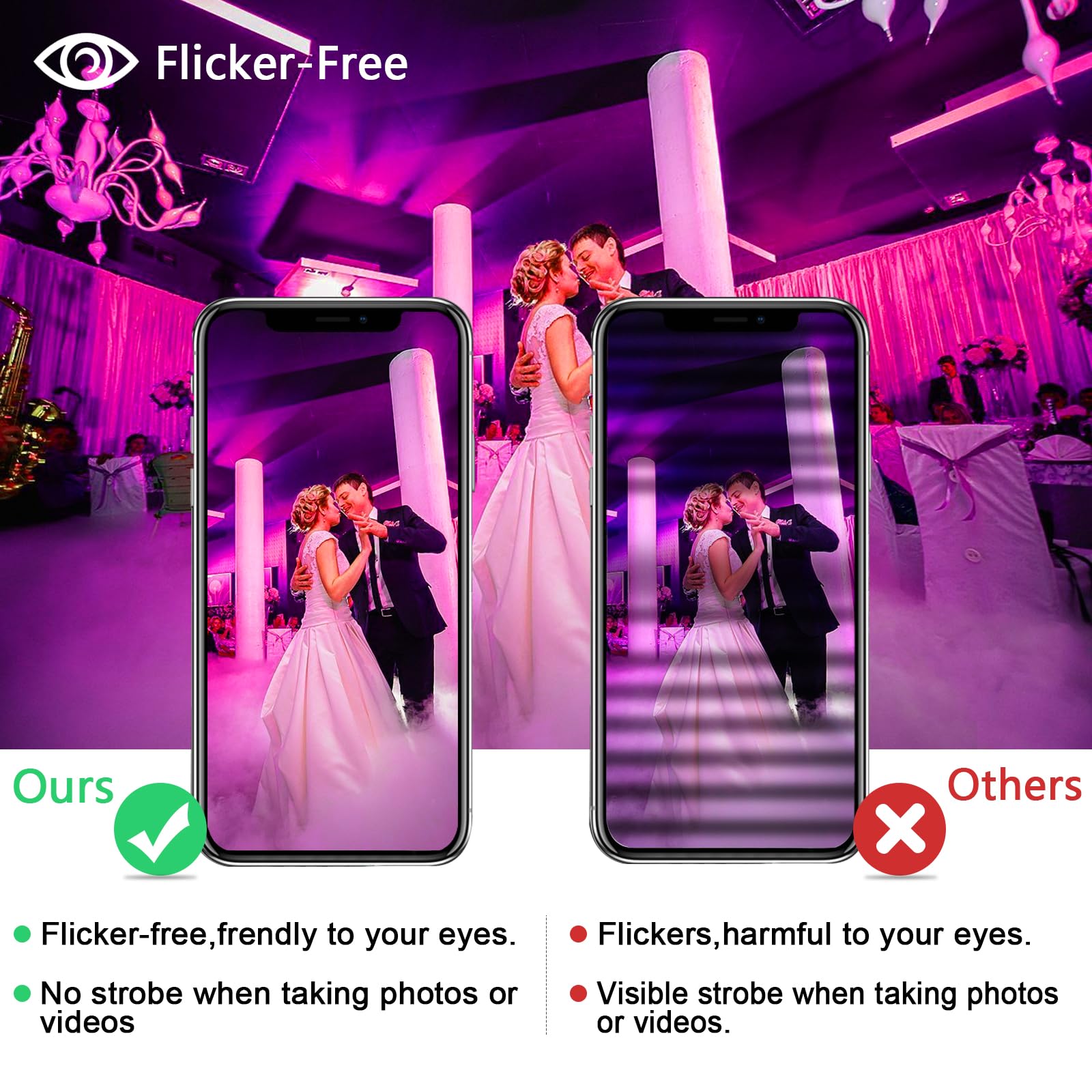 Monococo 25W LED Flood Light 4 Pack - RGB Color Changing, IP66 Waterproof, Remote Control for Outdoor Events and Parties