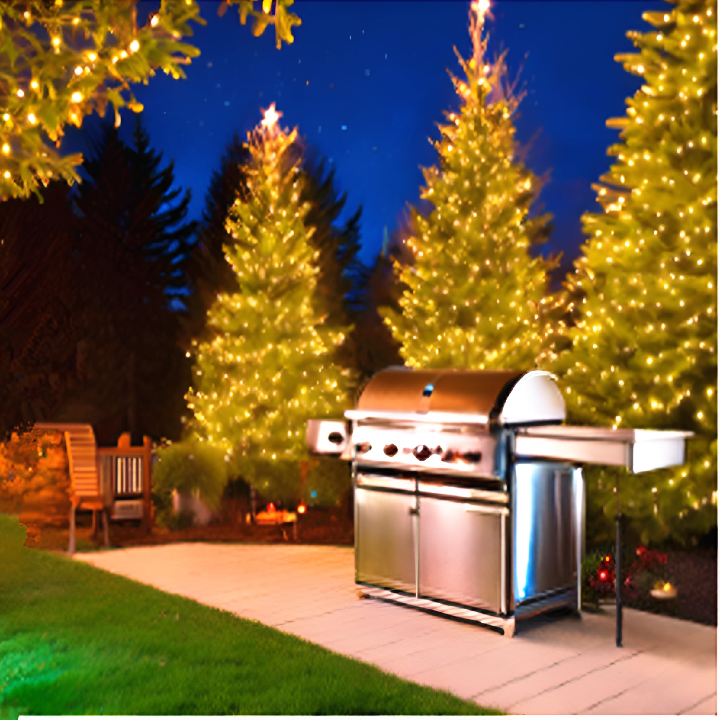 Lucky Shine 100 Led Warm White String Lights, 35 Ft Green Wire, Indoor/Outdoor Use