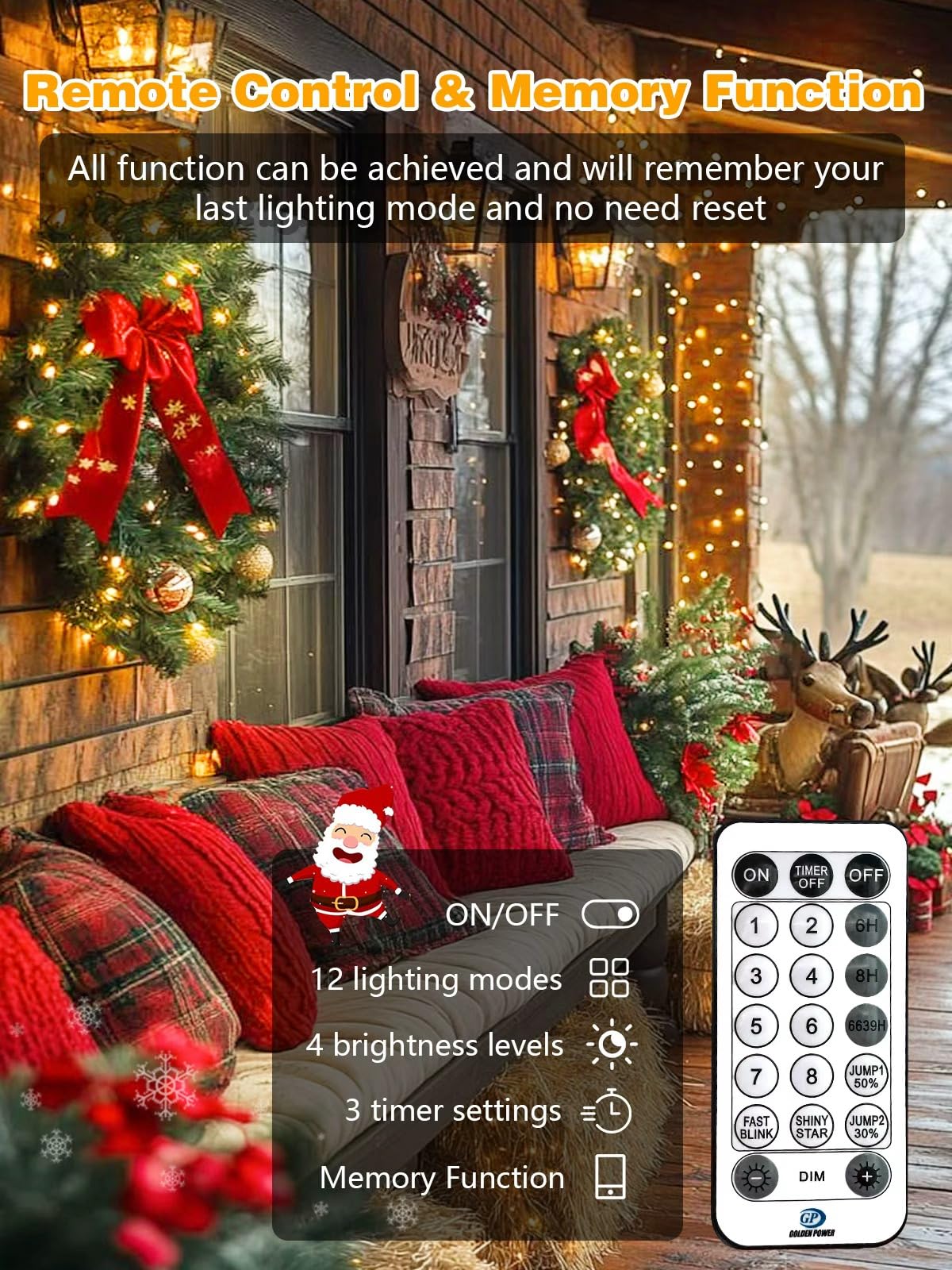 Voice Controlled Christmas Lights With Remote  264 Ft 800 Led String Lights Indoor Outdoor With 12 Modes 3 Timers  Dimmable Twinkle Light Plug In Waterproof For Xmas Tree Party Decor  Warm White