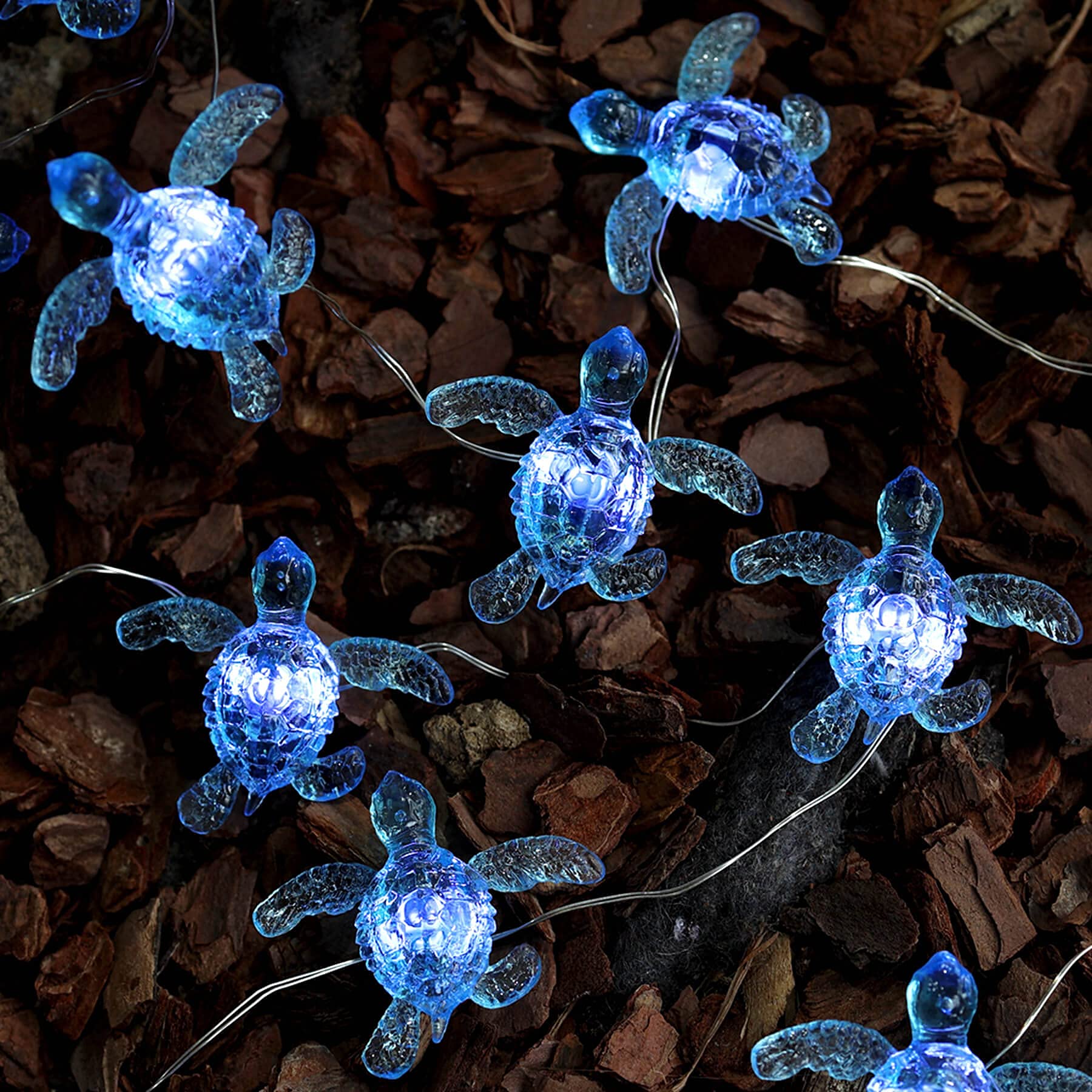 Blue Sea Turtle String Lights -Nautical Wall Décor -Fairy Lights-10Ft 30 Leds -Remote Controll-Usb Plug-In -Battery Pack - Summer Ocean Themed -Wedding- Baby Shower- Birthday Party -House Decoration