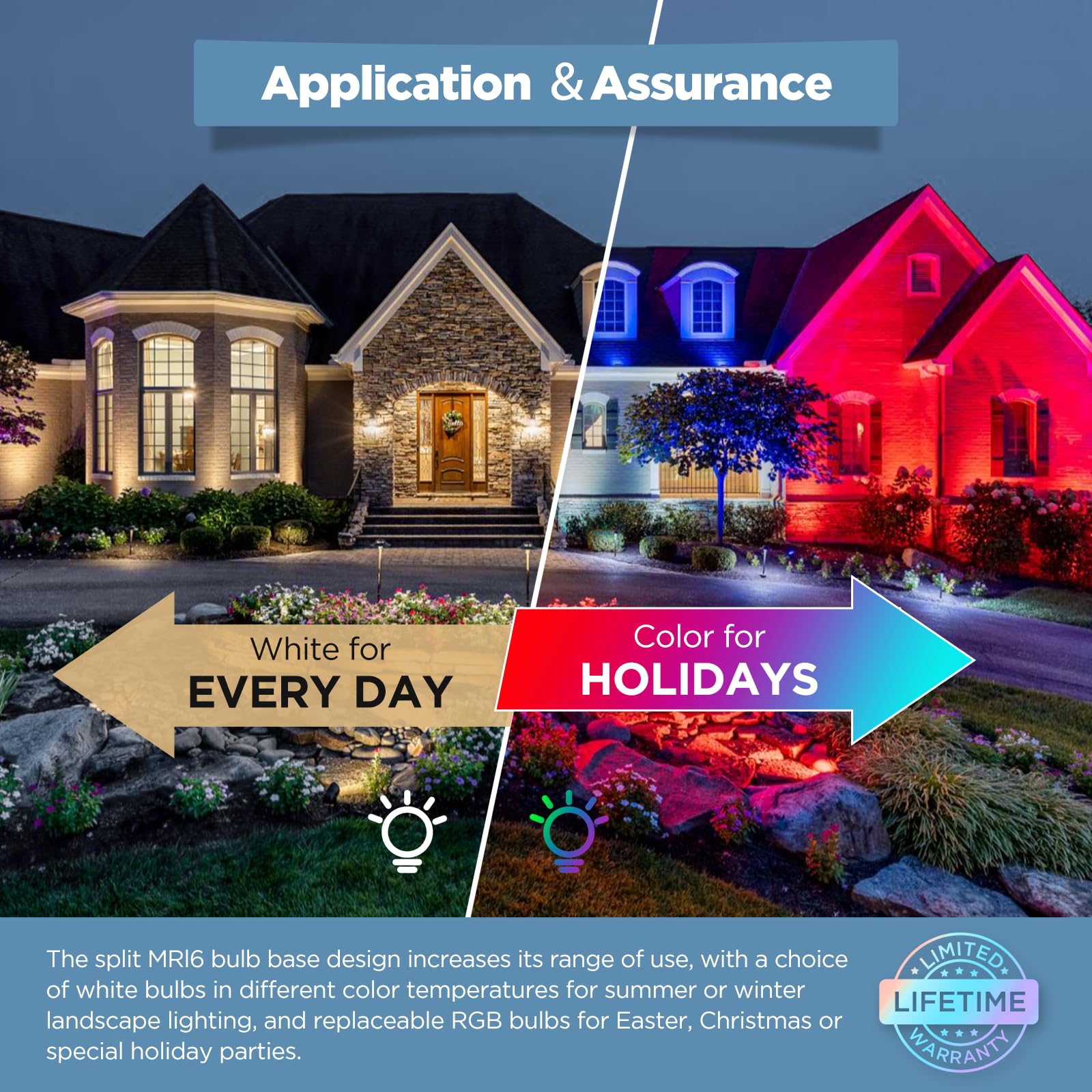 Gardencoin Solid Brass Outdoor Landscape Spotlights, 12V Heavy Duty Low Voltage Led Spot Light Waterproof For Garden And Yard Up