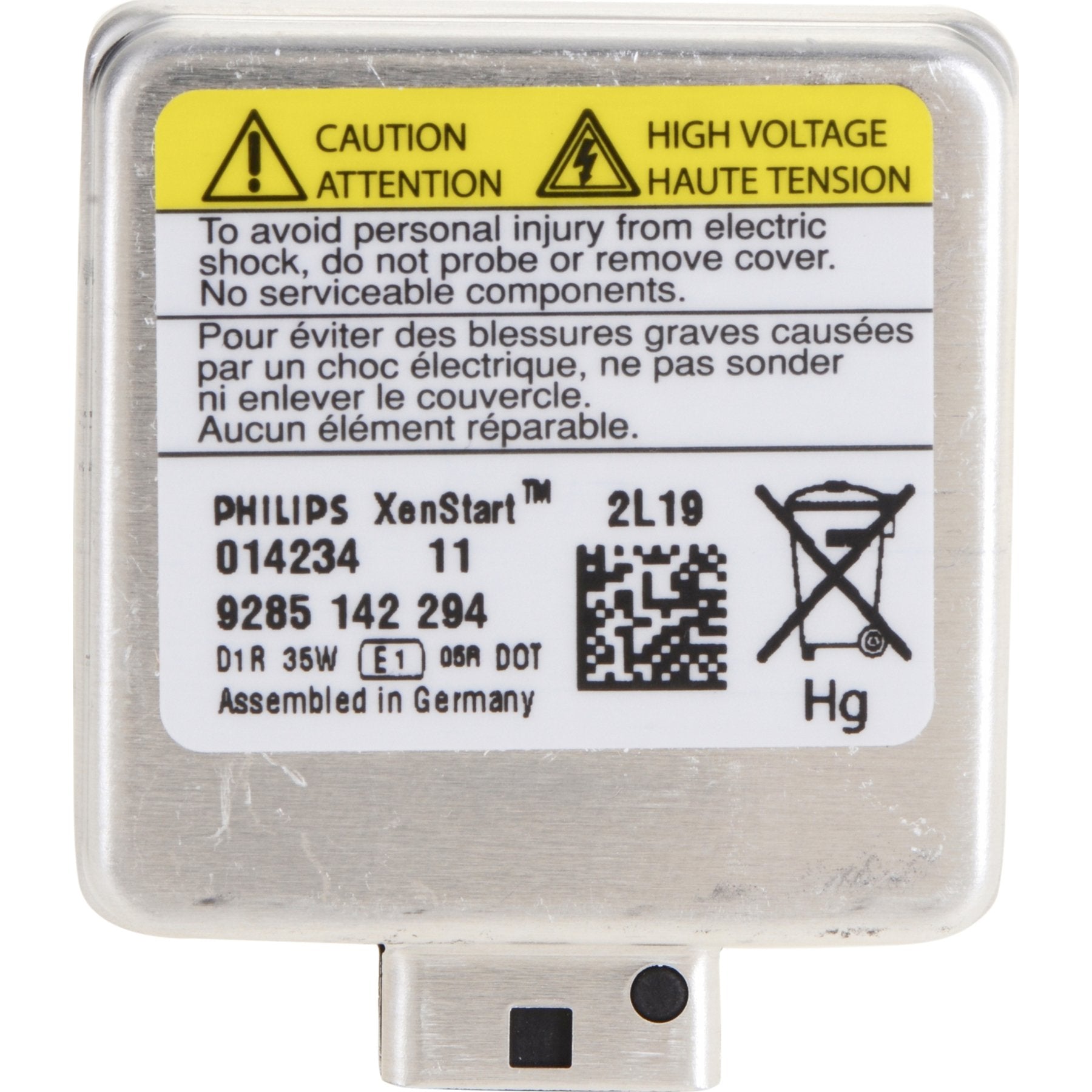 Philips 85409C1 D1R Standard Authentic Xenon HID Headlight Bulb, 1 Pack