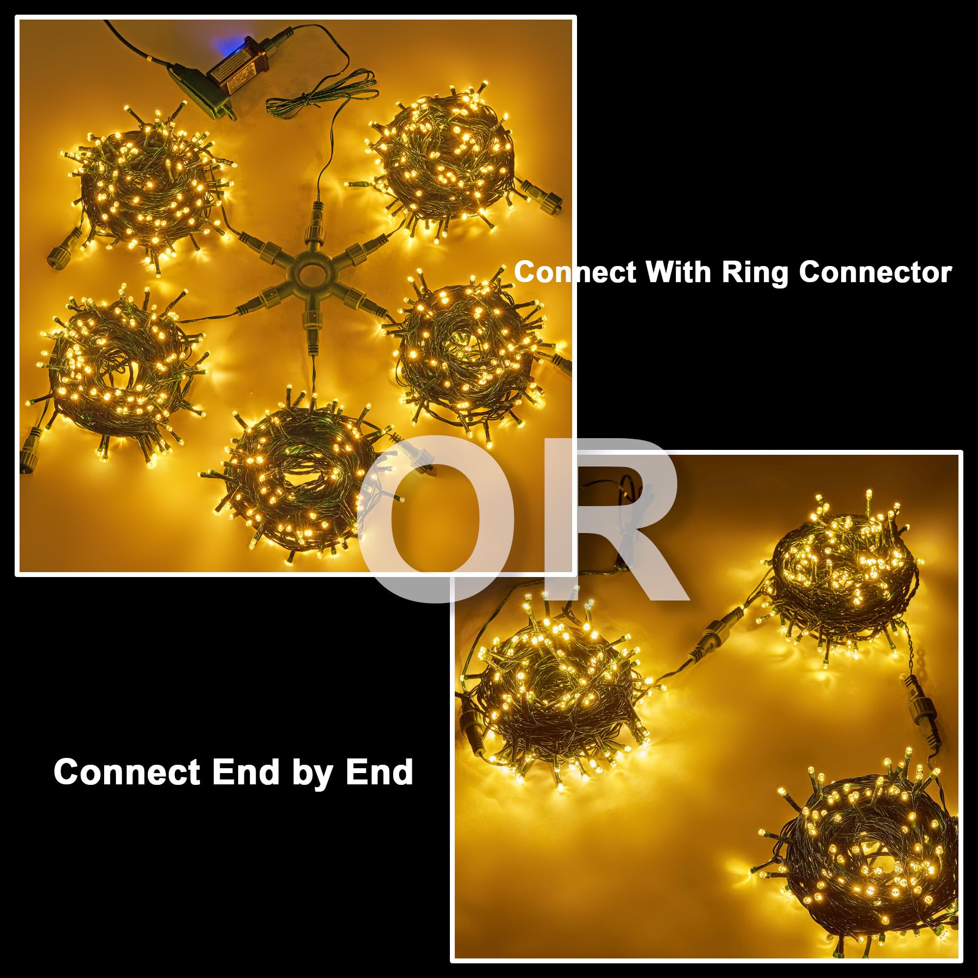 Lightshare 750Led 245Ft Star String Lights Warm White, 8 Modes 30V Plug In Fairy Lights With Remote Control For Home Garden Yard