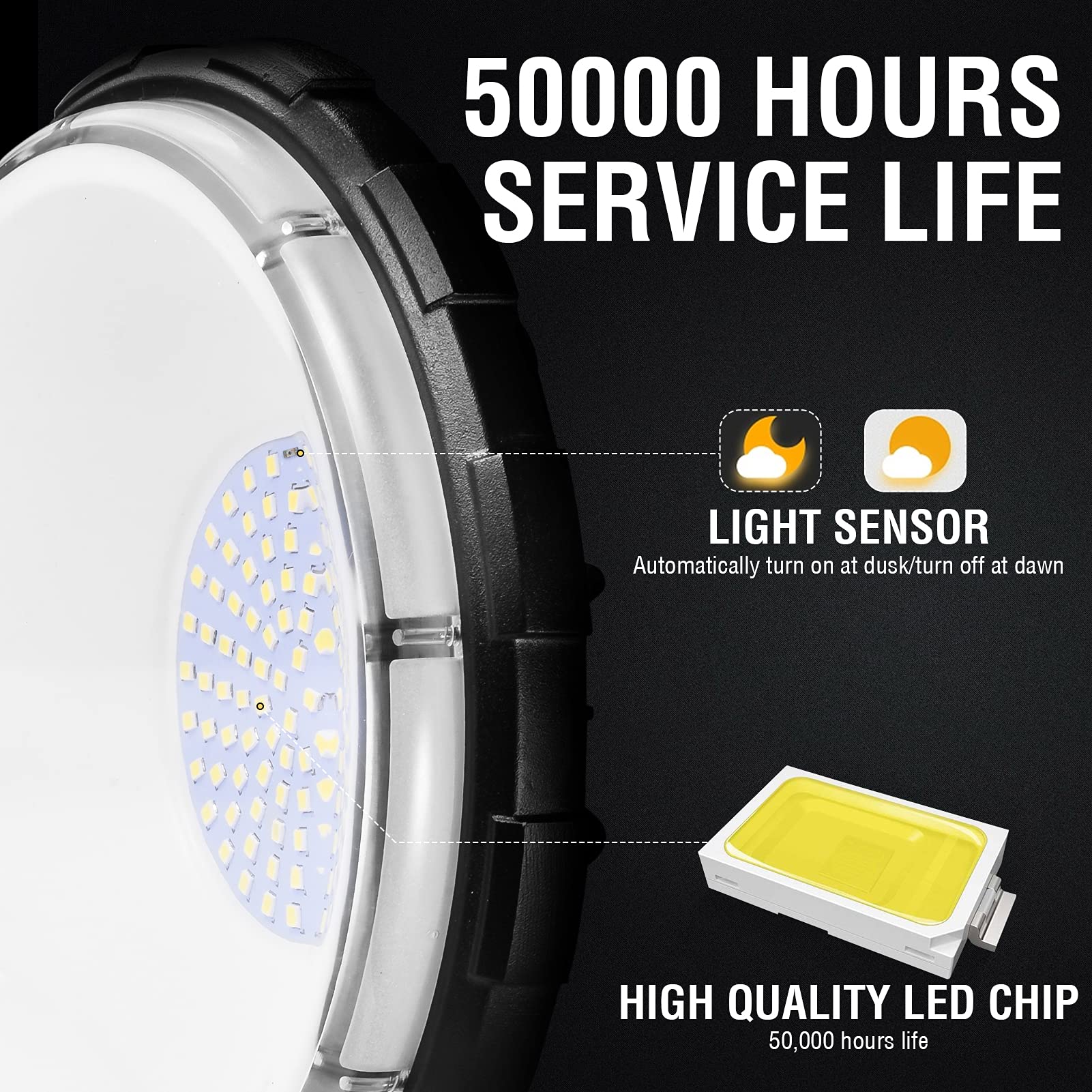 Viugreum 100W Led Barn Light - 20 Pack, 12000Lm, Dusk To Dawn, Ip65 Waterproof, 5000K Daylight, Model Zt0002