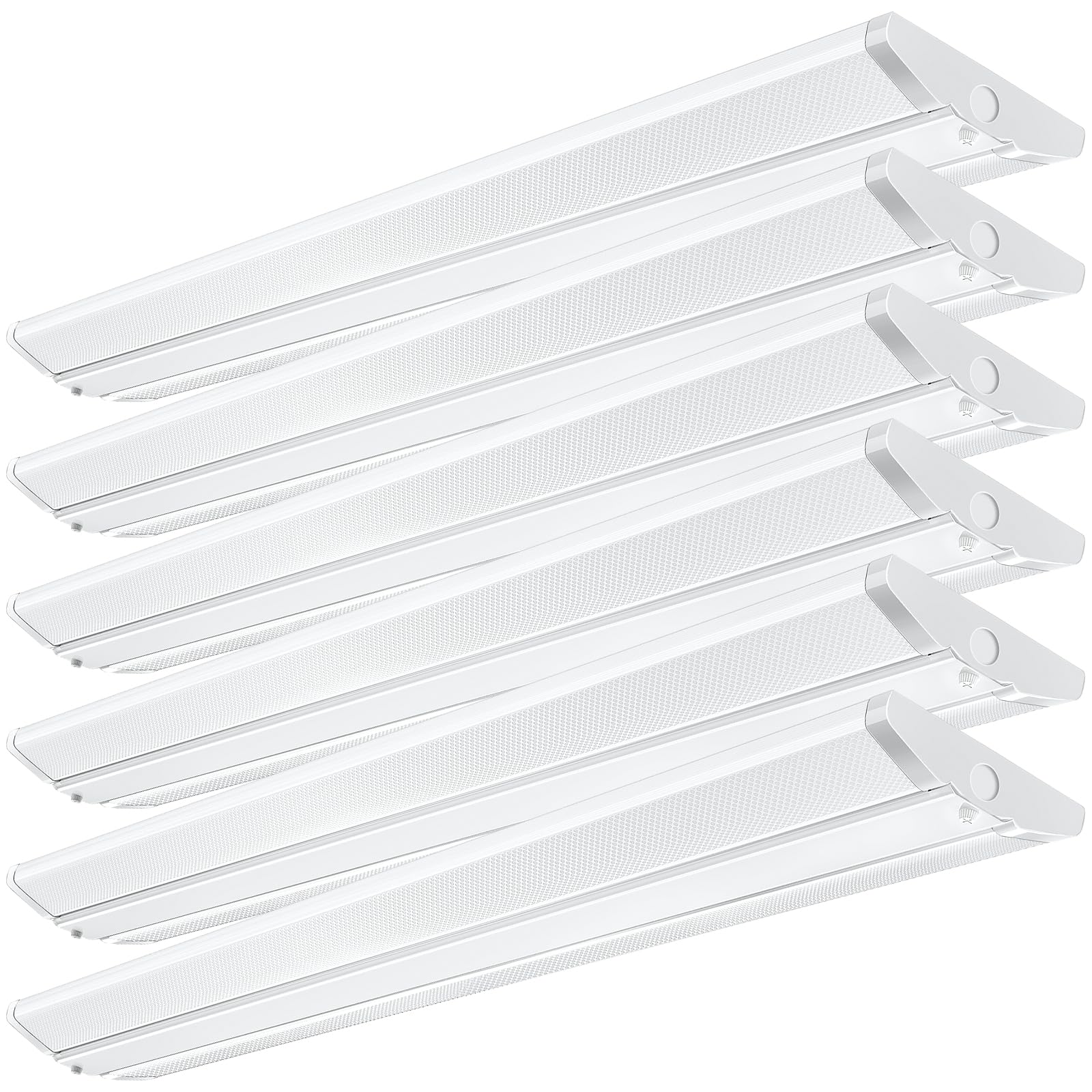 Antlux 4Ft Led Shop Lights, Ultra Thin 4 Foot Wraparound Light, 50W, 5600Lm, 5000K, No Glare, Crystal Wrap Around Office Light, 