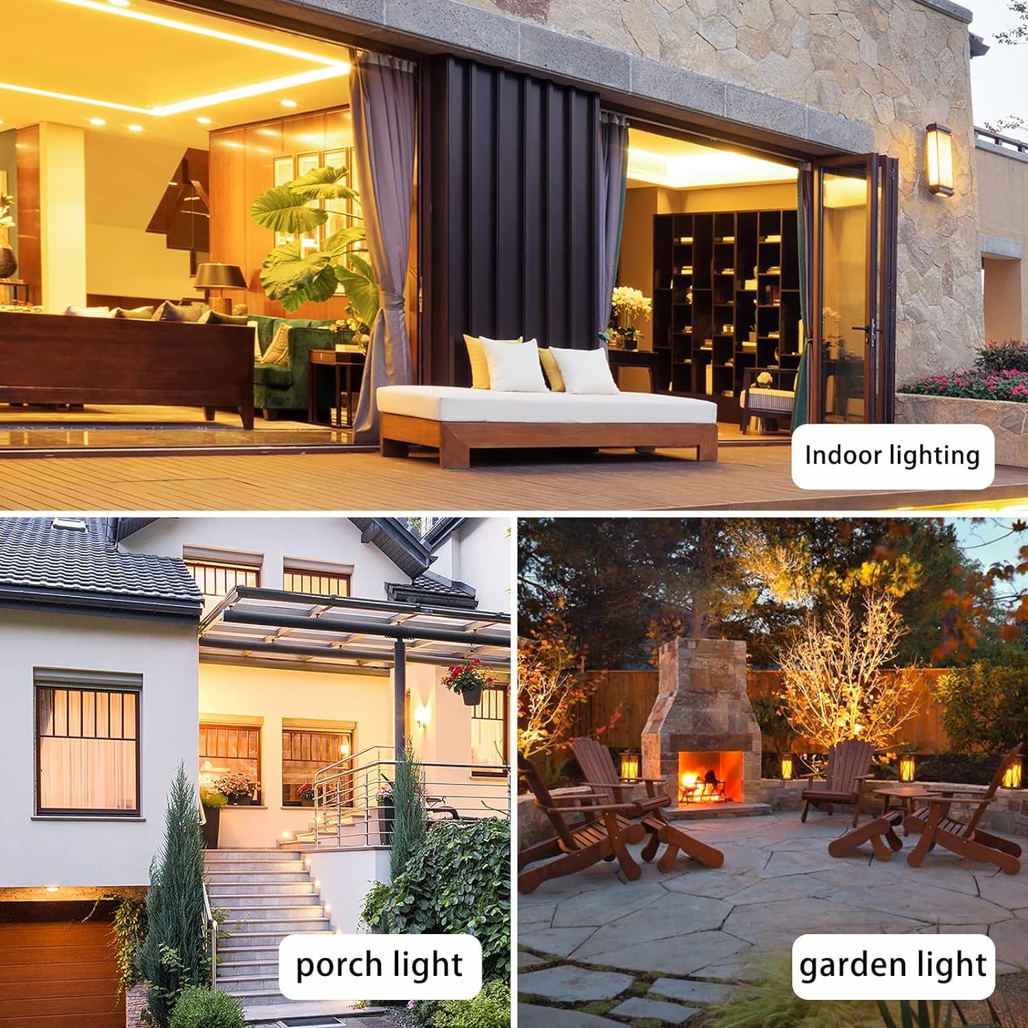 Wiyifada 9W Dimmable Amber Led Bug Light Bulbs, 8 Pack, 100W Equivalent For Outdoor &