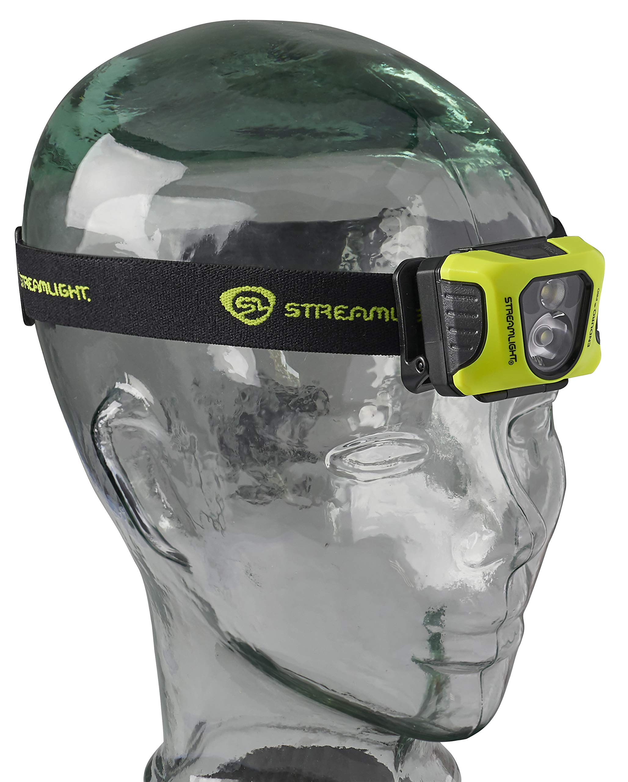 Streamlight 61436 Enduro Pro 200-Lumen Usb Rechargeable Led Headlamp With Elastic Head Strap, Rubber Hard Hat Strap, 3M Dual Loc