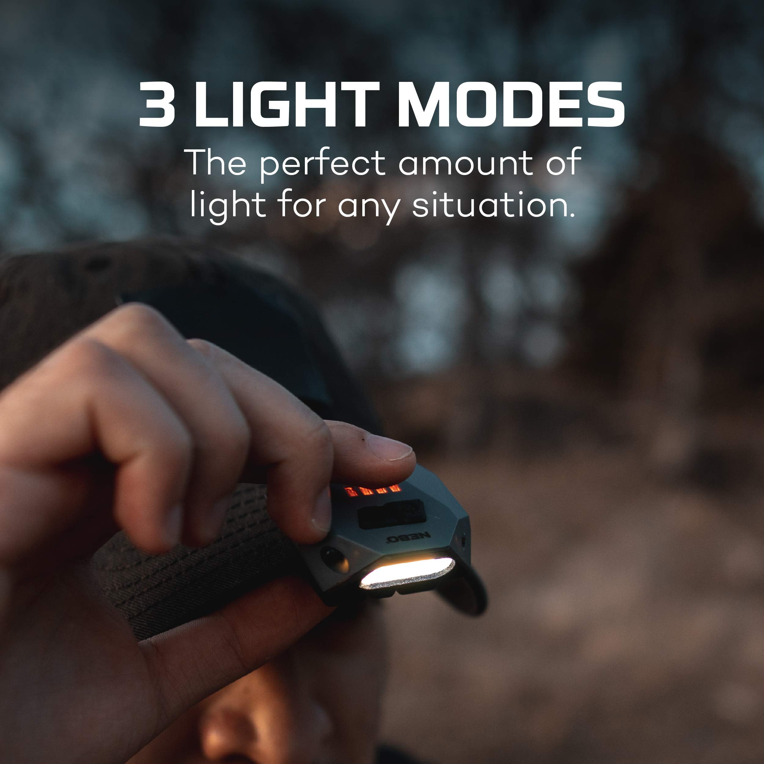NEBO Einstein Cap Light | Rechargeable 50 Lumen | 18 Hours Run Time | One Size | Black | Model NEB-HLP-0004