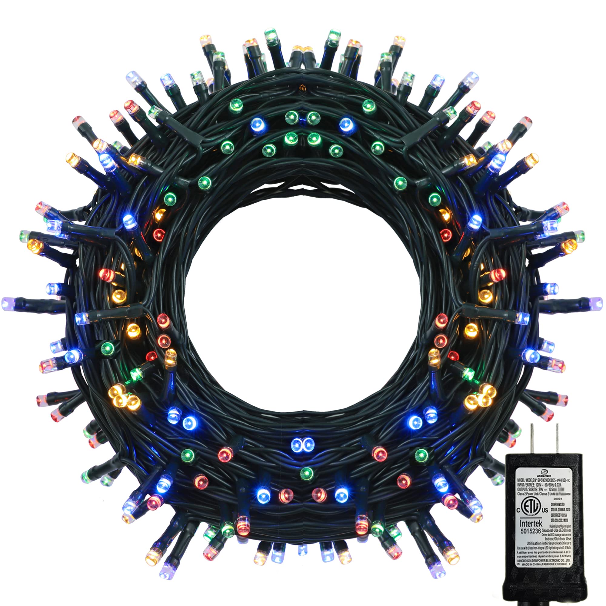 100-1000 Led Christmas Lights, Low Voltage Fairy String Lights With 8 Modes, Ideal For Xmax Tree, Garden, Home, Party, Halloween Festival Deco (300 Leds, Multi-Colored)