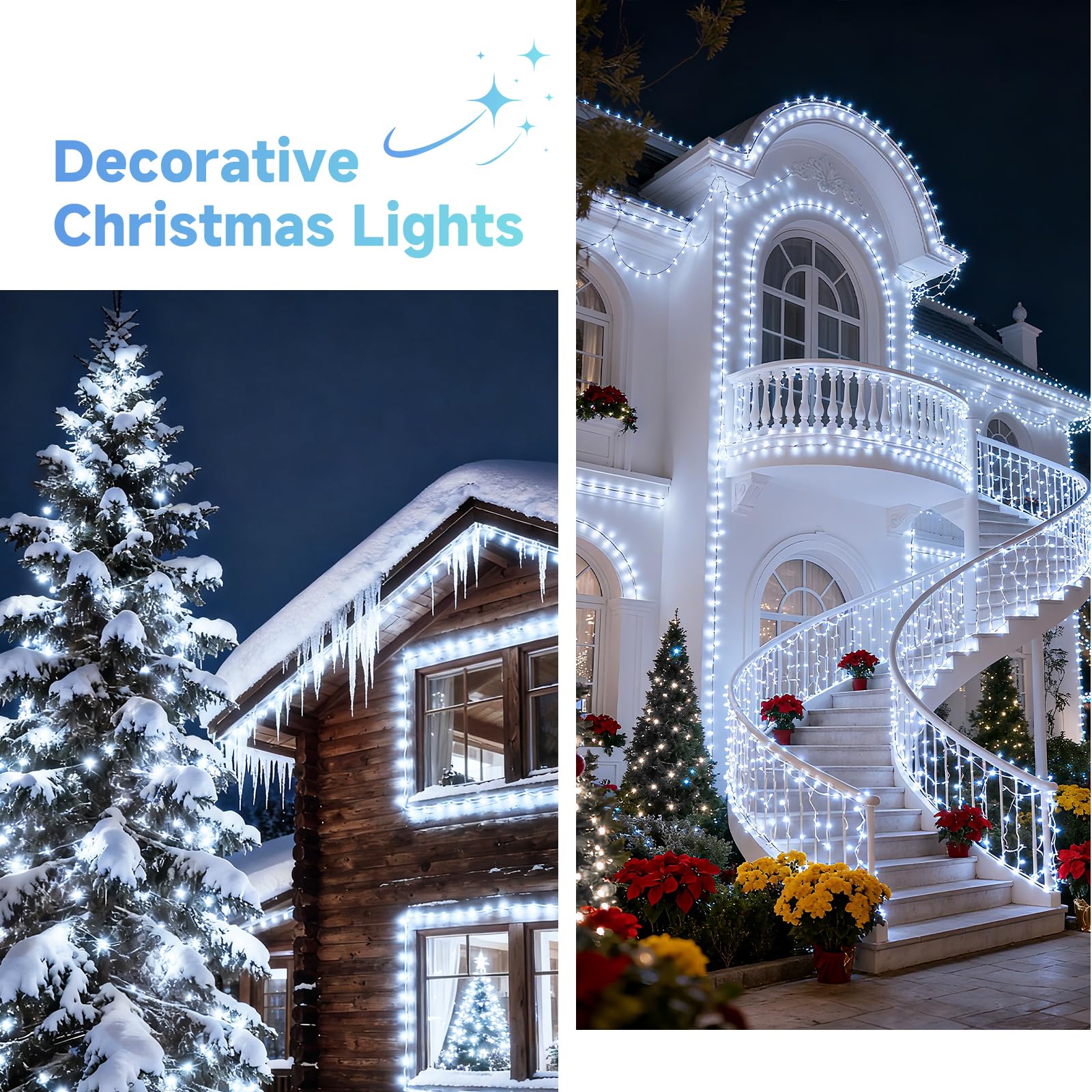 Mlambert 1500 Led Christmas Lights 492Ft  Outdoor Waterproof Dimmable Fairy Lights With Remote  8 Modes Indoor Lighting For Holiday D?Cor  Cool White