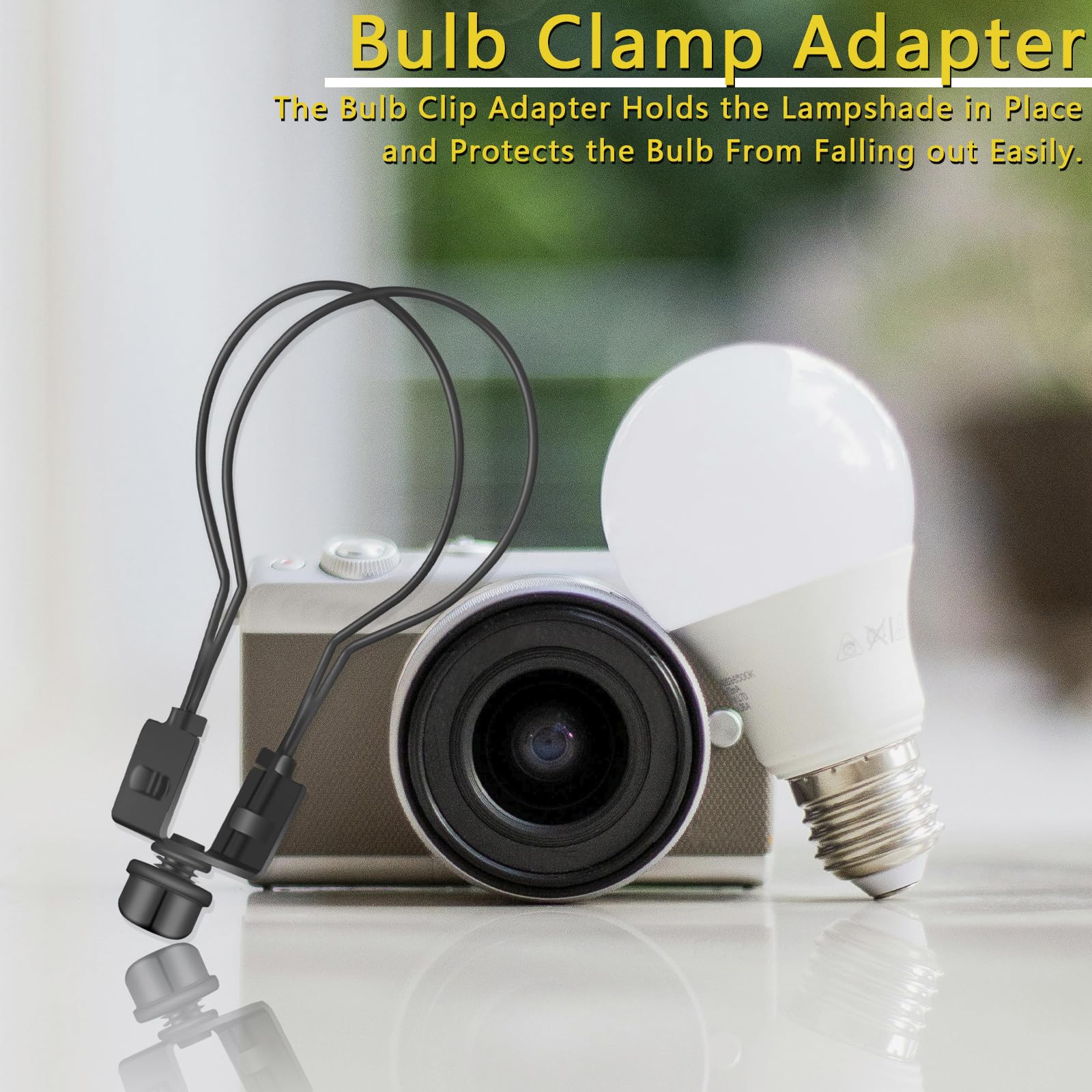 Lamp Shade Light Bulb Clip Adapter, Clip On Lampshade Adapter Kit, Includes Finial And Lampshade Levellers, Keep Lamp Shade Hard