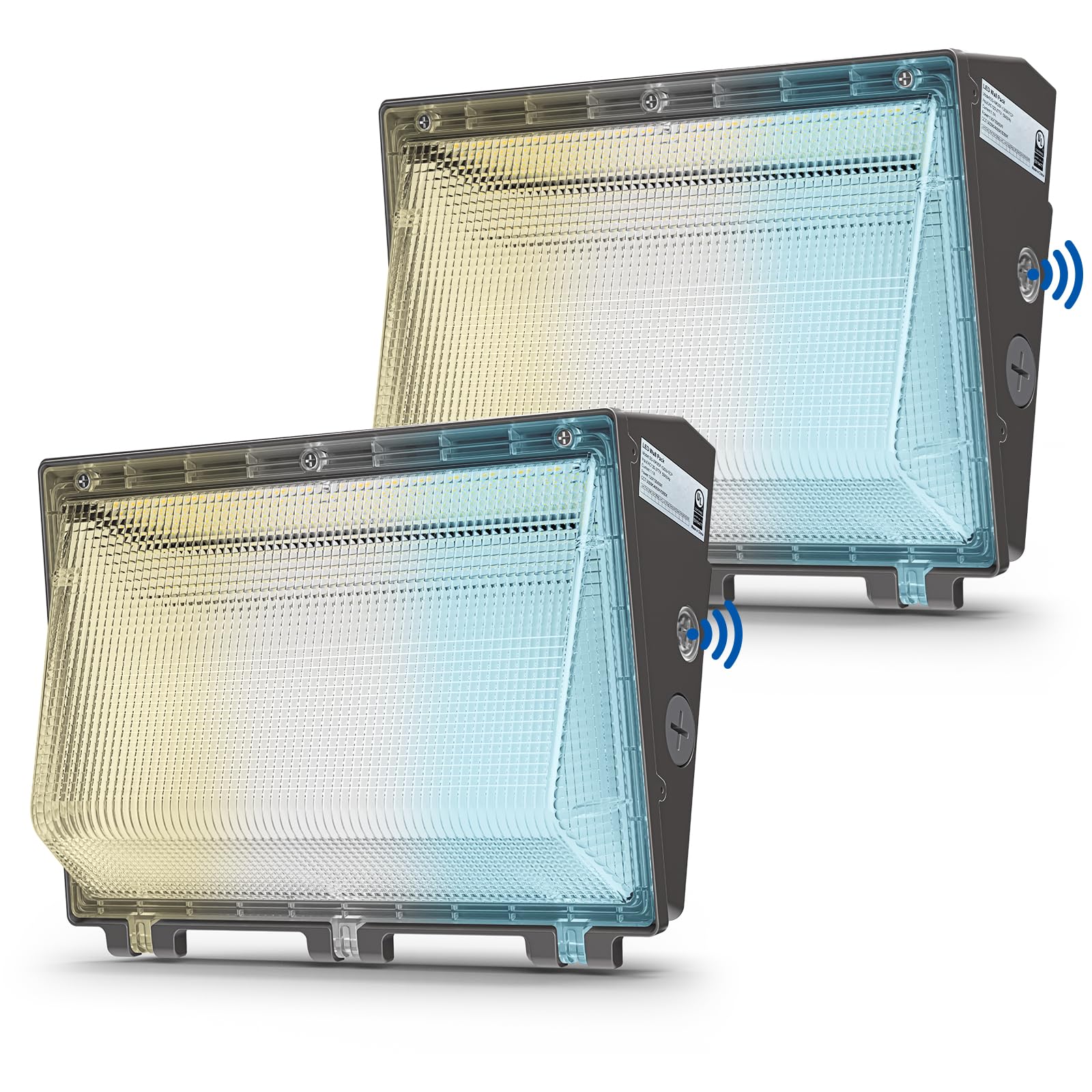 CINOTON 120W LED Wall Pack Light with Dusk to Dawn Sensor, 120W/100W/60W, 5000K/4000K/3000K Switchable, [100-277V] IP65 Outdoor 