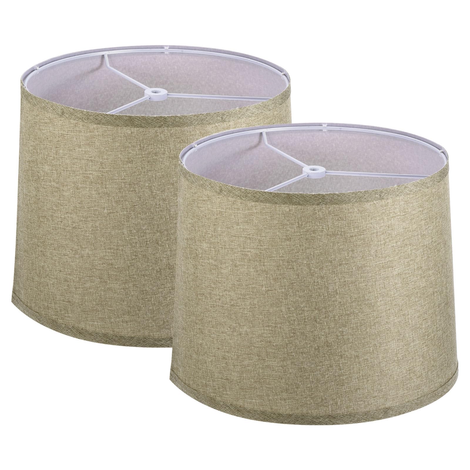 PATIKIL Lamp shades for Table Lamps Set of 2, 11.4'' Top x 12.6'' Bottom x 9.8'' High Drum Lamp shades for Floor Lamps Medium Li