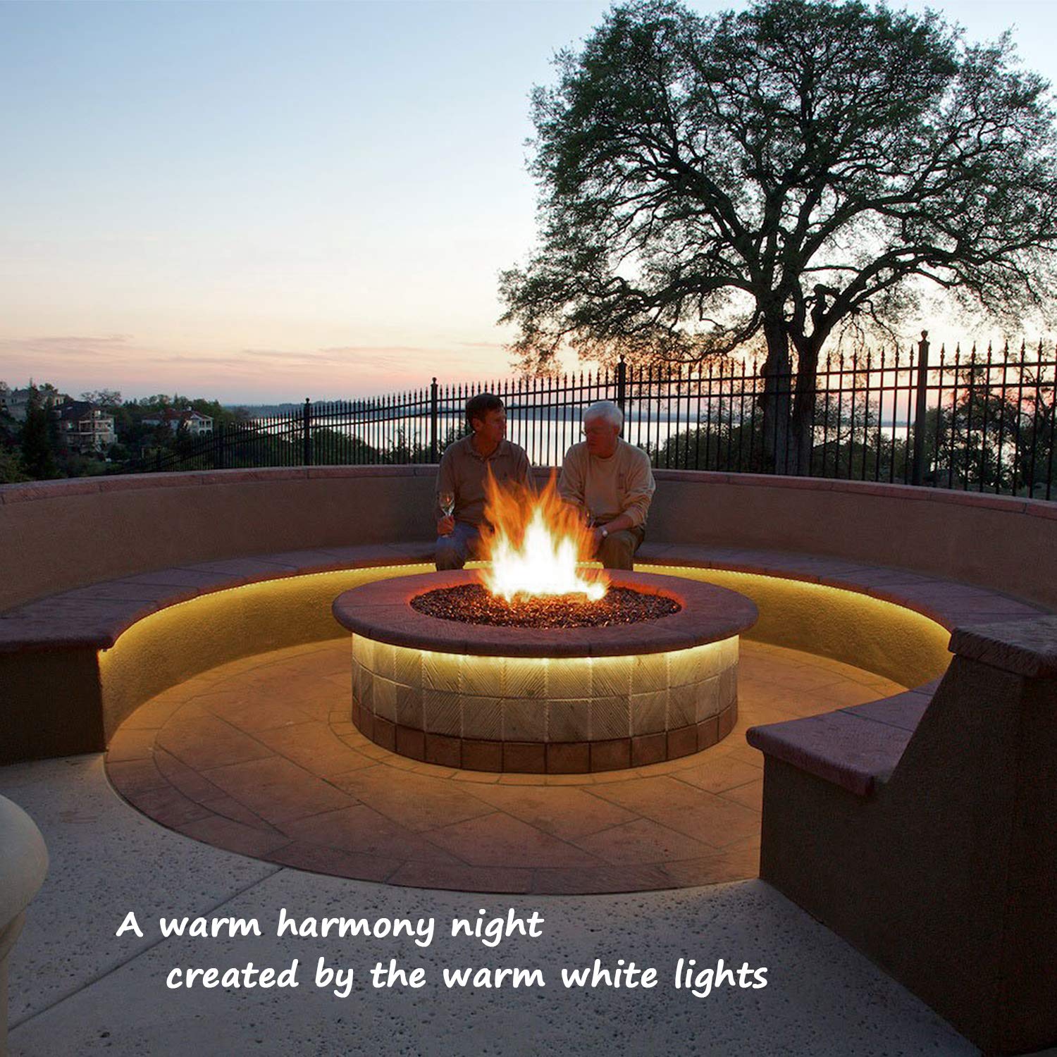 Led Rope Lights, 16Ft Warm White Strip Lights, Connectable And Flexible Tape Lights With Fuse Holder, Clear Thick Pvc Jacket And High Brightness Advanced Leds, Waterproof For Indoor Outdoor Use