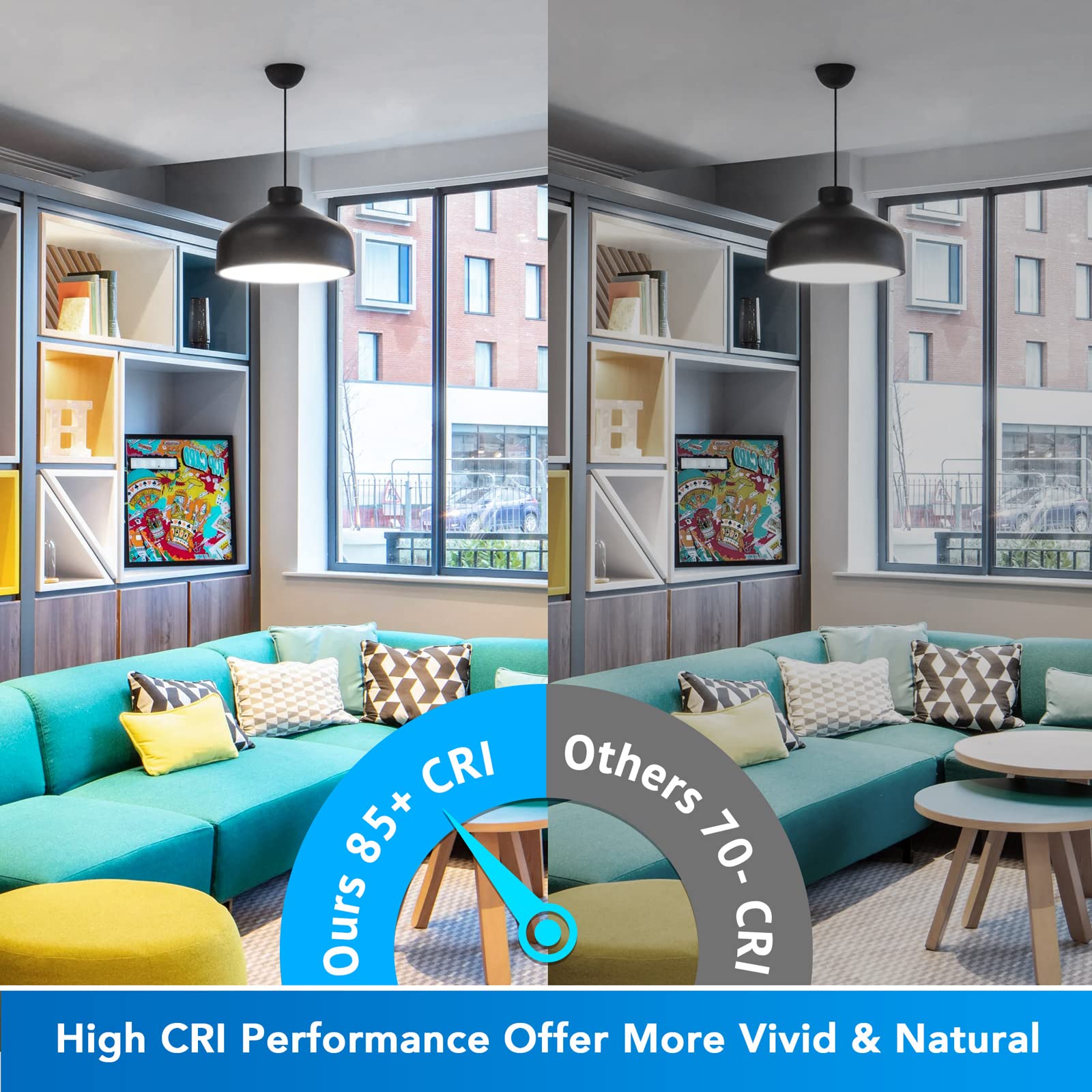 Maylaywood A19 Led Light Bulbs, 60W Equivalent, 5000K Daylight White, 10-Pack