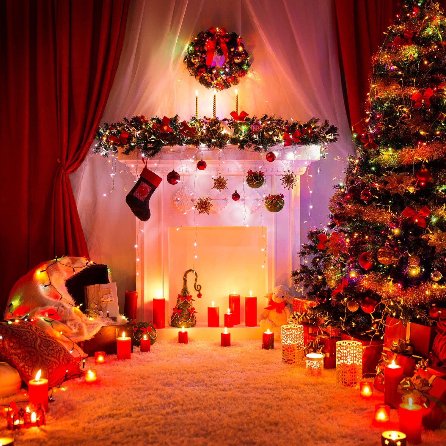 Liopeed 42Ft 120 Led Warm White Battery Powered String Lights, Ip65 Waterproof, 8 Modes