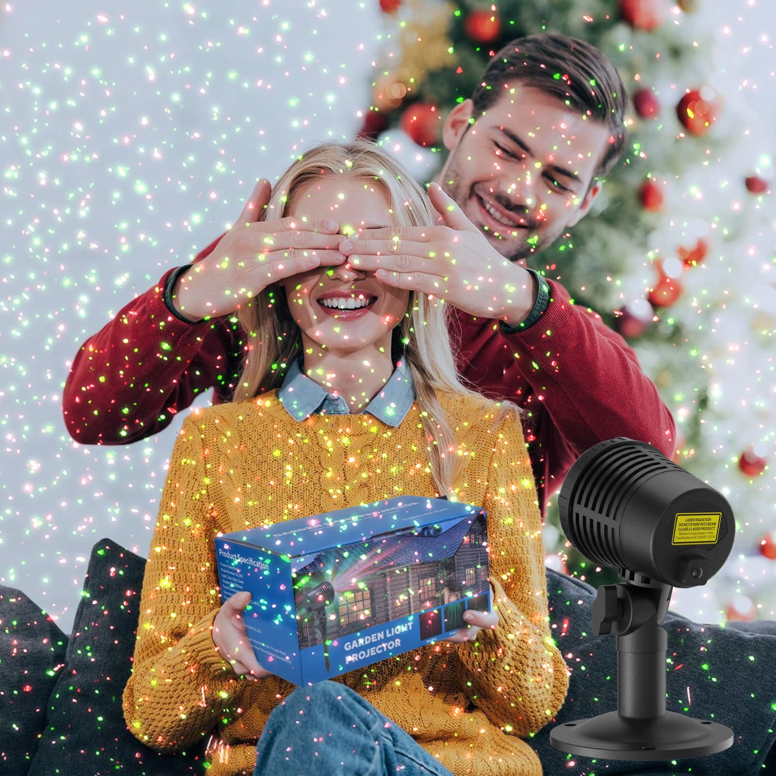 Christmas Projector Lights Outdoor  Christmas Light Projector With Remote  Moving Outdoor Holiday Decoration Light Show For House  Yard  Garden  Patio  And Festive Party Decorations  Christmas Gift