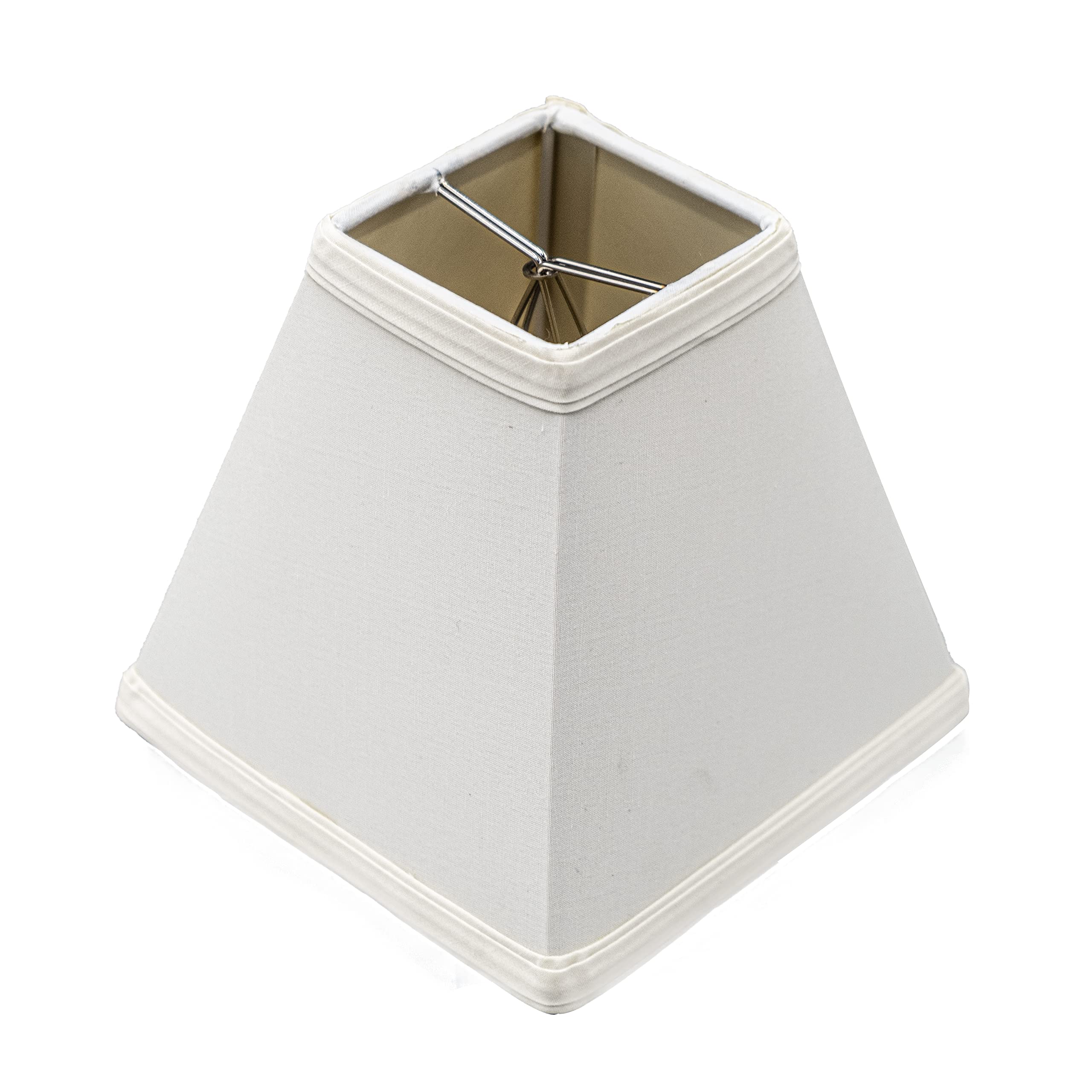 Upgradelights Ivory Silk 6 Inch Mission Chandelier Shade