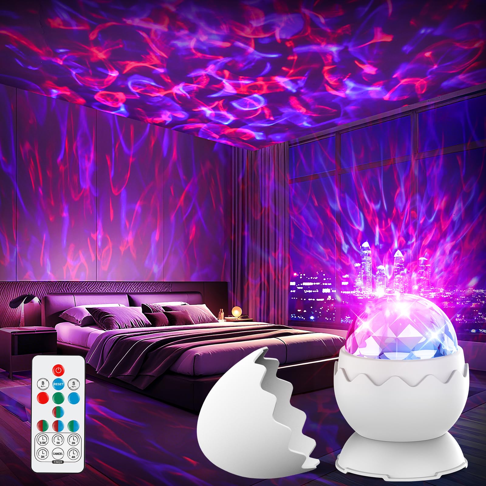 Proran Galaxy Projector For Bedroom Nebula Galaxy Night Light
