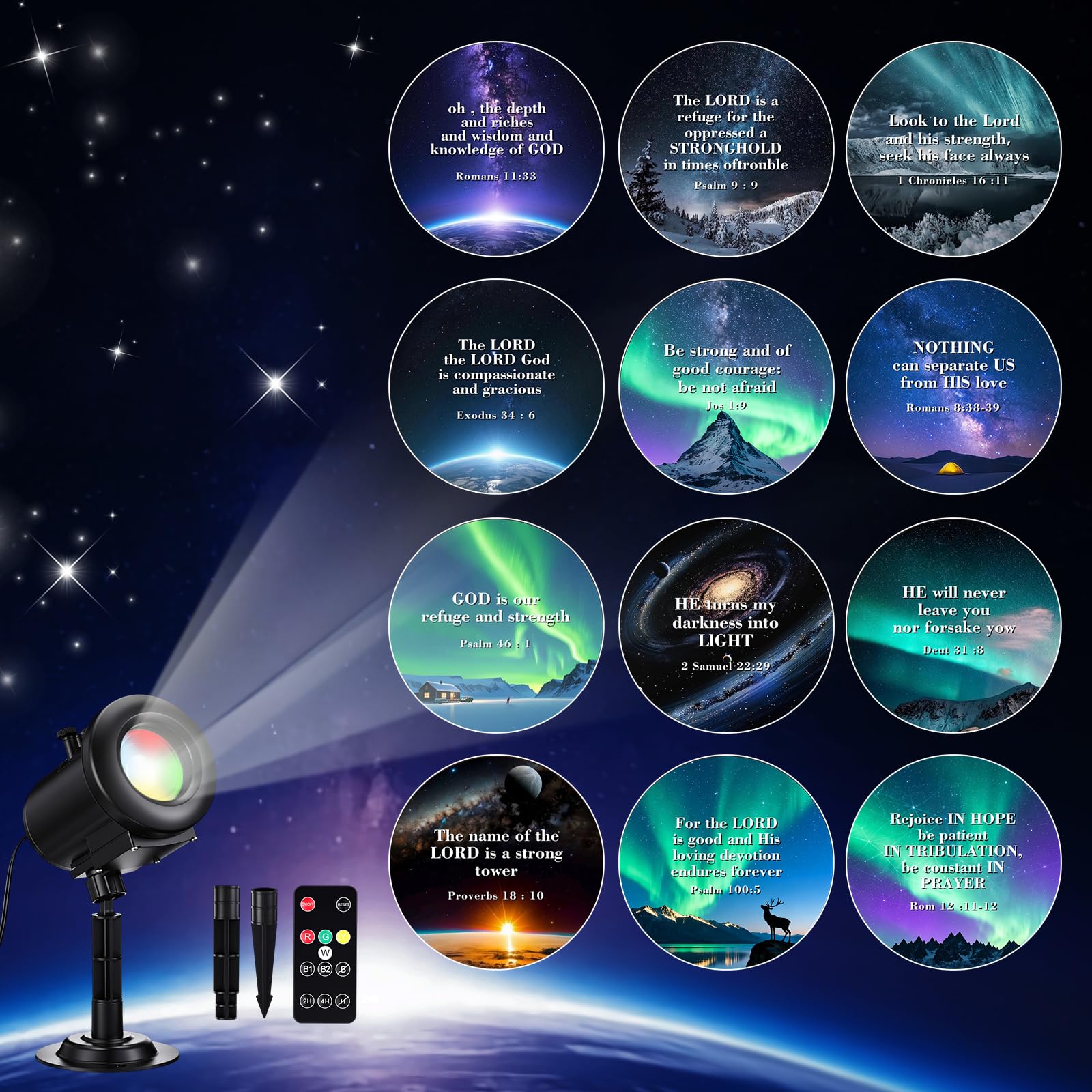 12 in 1 Halloween Projector Lights Outdoor 2026 Upgrade 3D Dynamic Window Indoor Decorations Skull Ghost Bats Witch Scary HD Pat