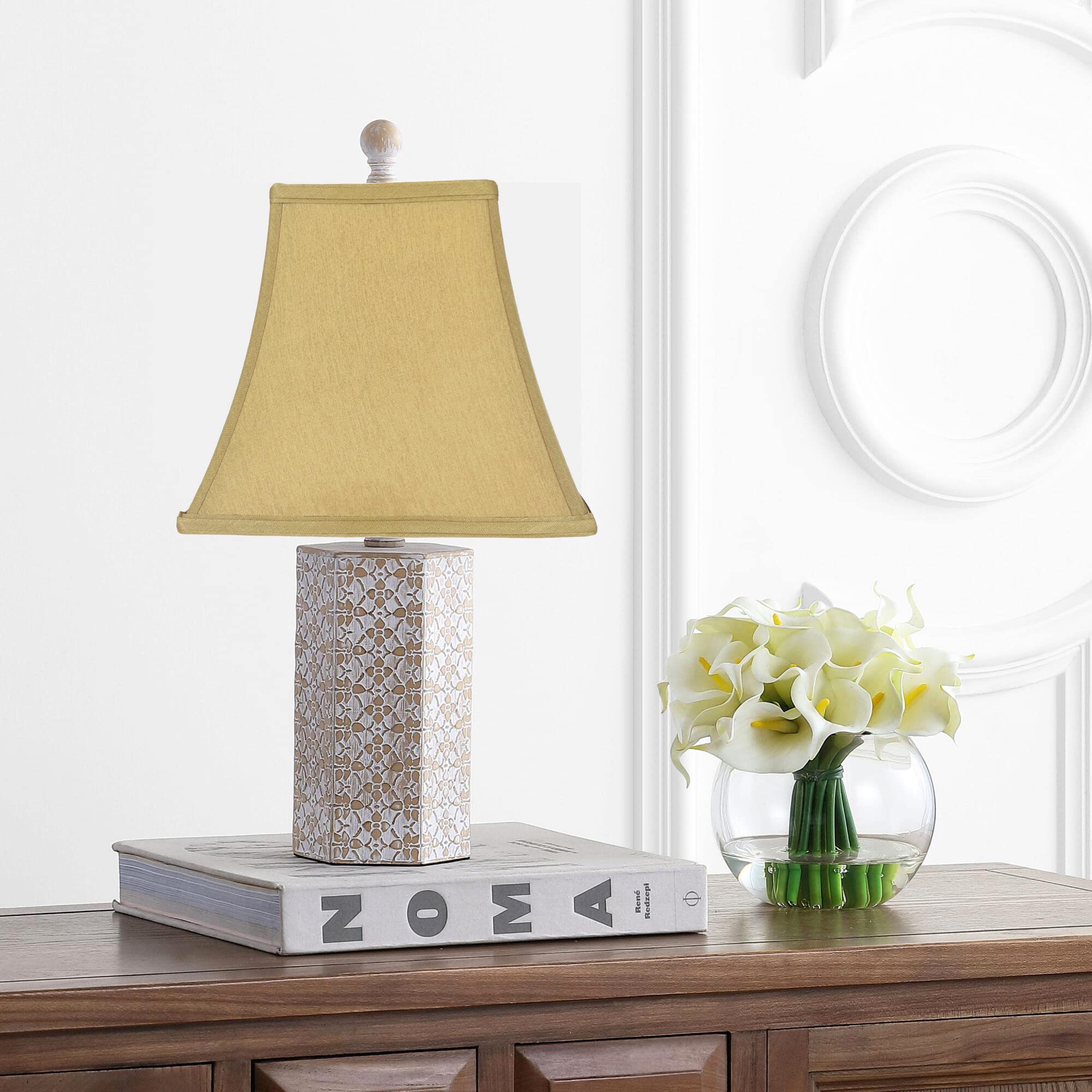 Urbanest Softback Bell Lampshade, Gold Faux Silk, 5.25x9x8in Spider-Washer Fitter