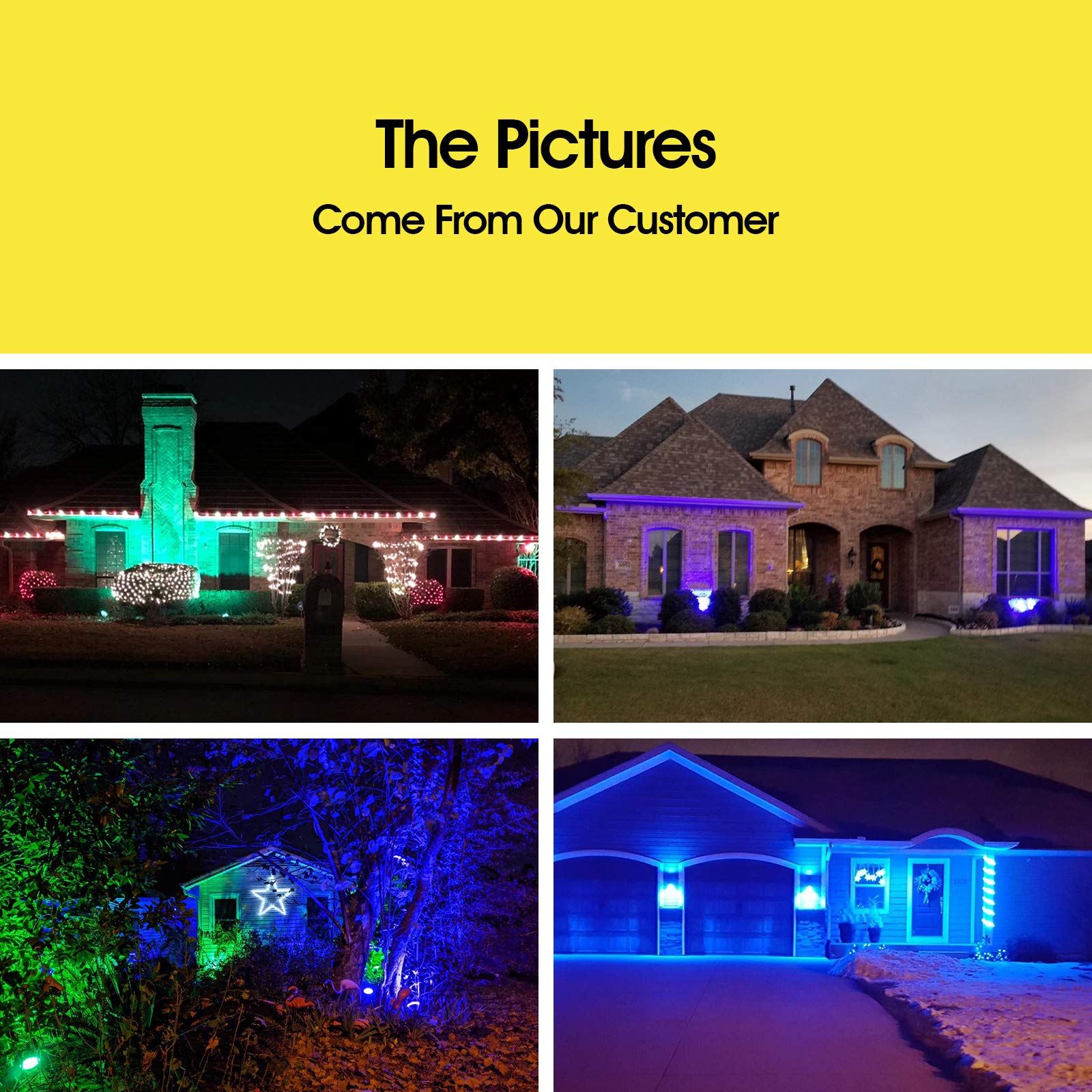 7Pandas Led Blue Light Par38 Flood Light Bulbs, 1200 Lumen For Porch True Color Full Glass Outdoor Waterproof Led Lights, E26 Ba