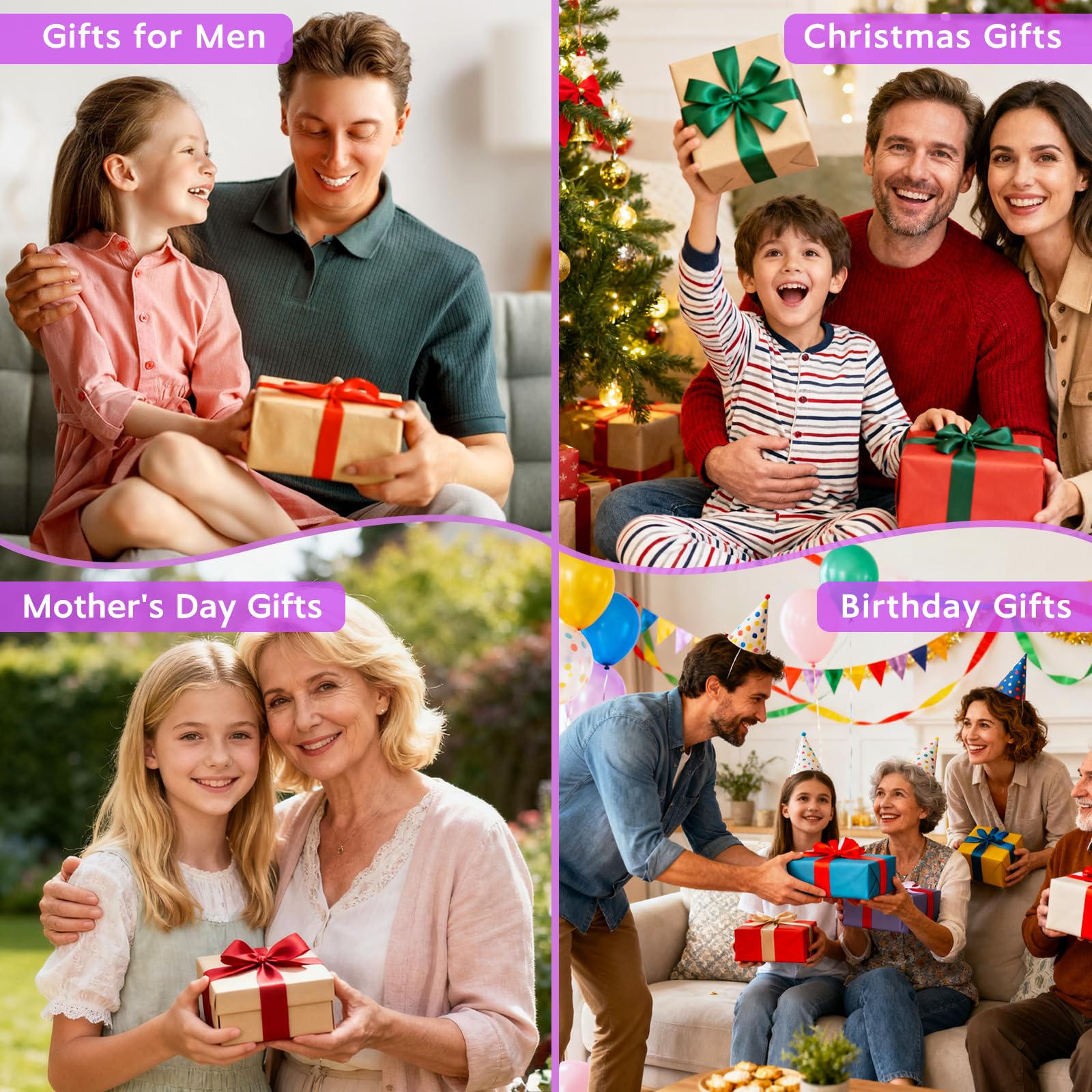 Mrhephaestus Solar Garden Lights  Solar Purple Delphinium Flowers Lights 4 Pack 80 Leds  Waterproof Outdoor Light Two Lighting Modes For Outside Wedding Party Garden Yard Patio Lawn Decor