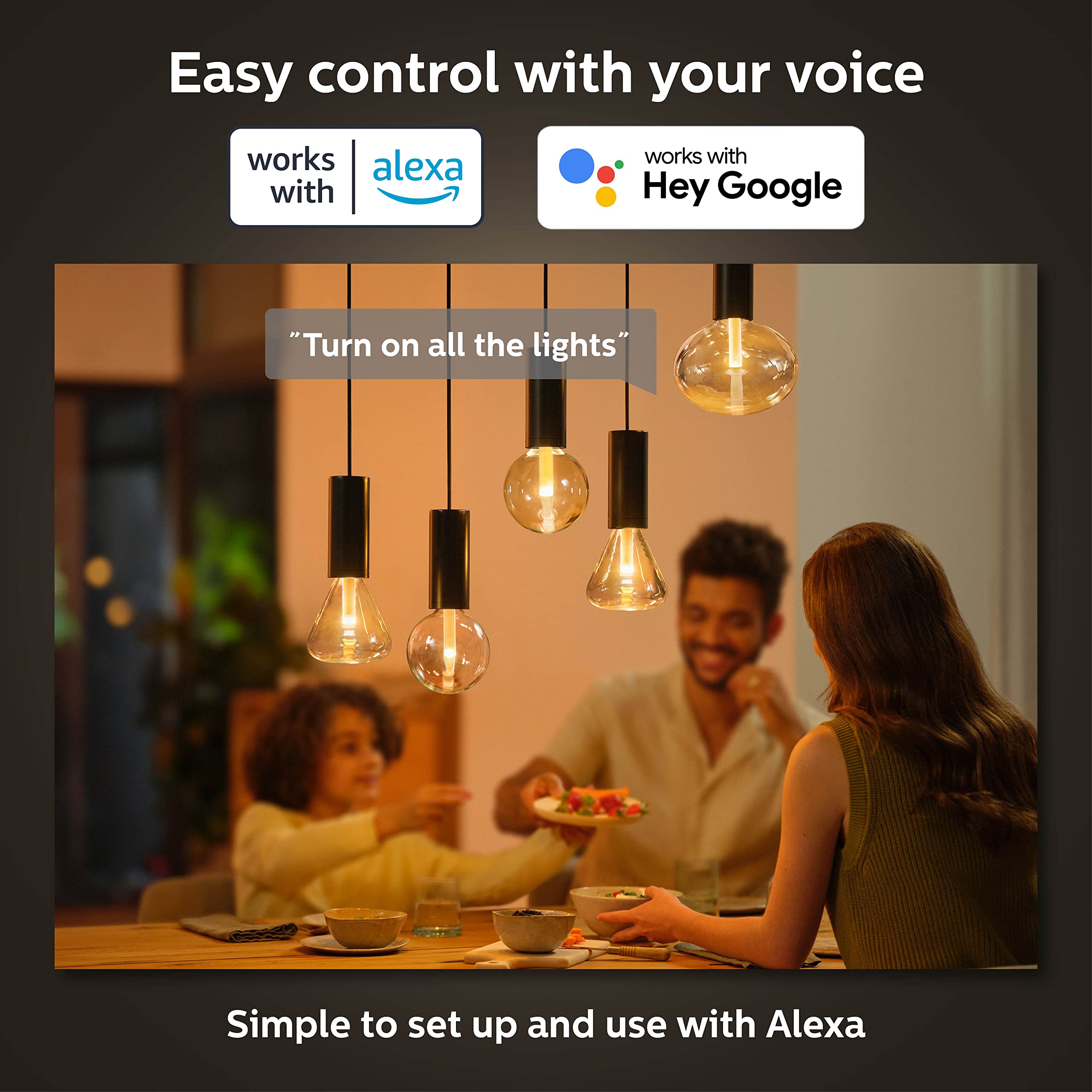 Philips Hue Lightguide Ellipse Smart LED Bulb - Color Changing, Handblown Glass - Model 577460, Compatible with Alexa, HomeKit, Google Assistant