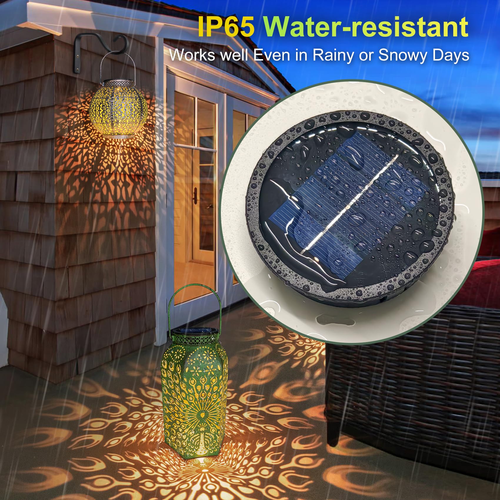 Aa 600Mah Solar Lights Replacement Top, Solar Panel For Outdoor Solar Lanterns Or Diy Solar Lights