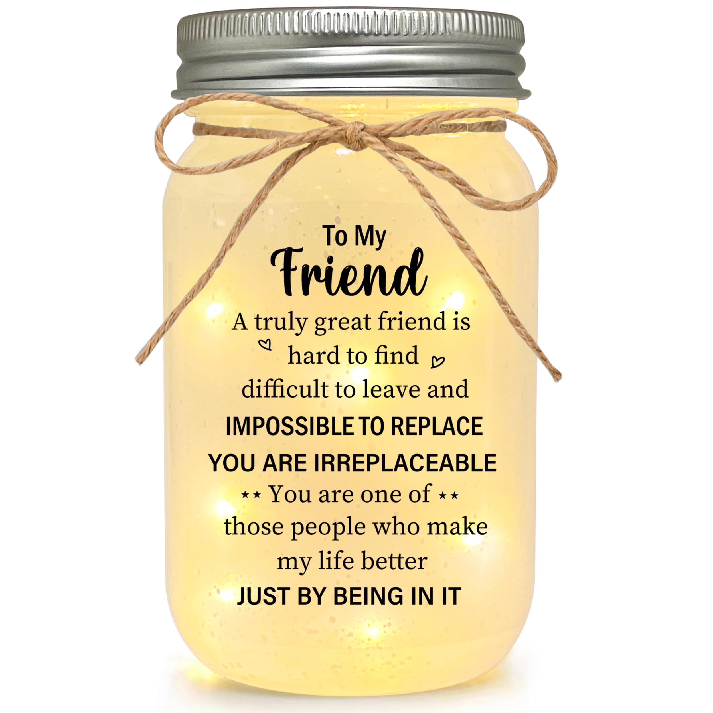 Le Xiaoxi Best Friend Birthday Gifts For Women  Friendship Mason Jar Night Lights  Christmas Mother S Day Birthday Gifts For Friends Women Bestie Bff